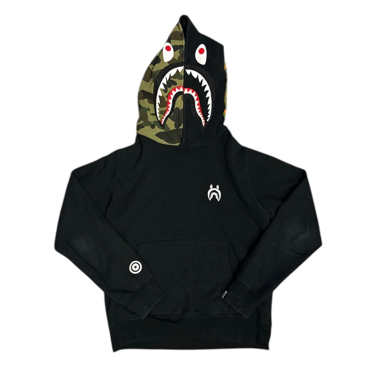 A Bathing Ape Shark Bape Camo Pullover Hoodie
