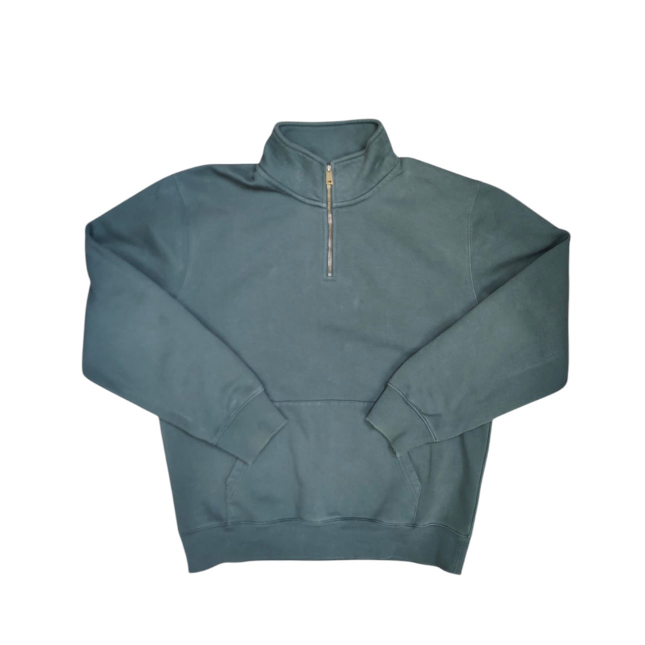 Carhartt Chase Neck Zip Green Sweatshirt