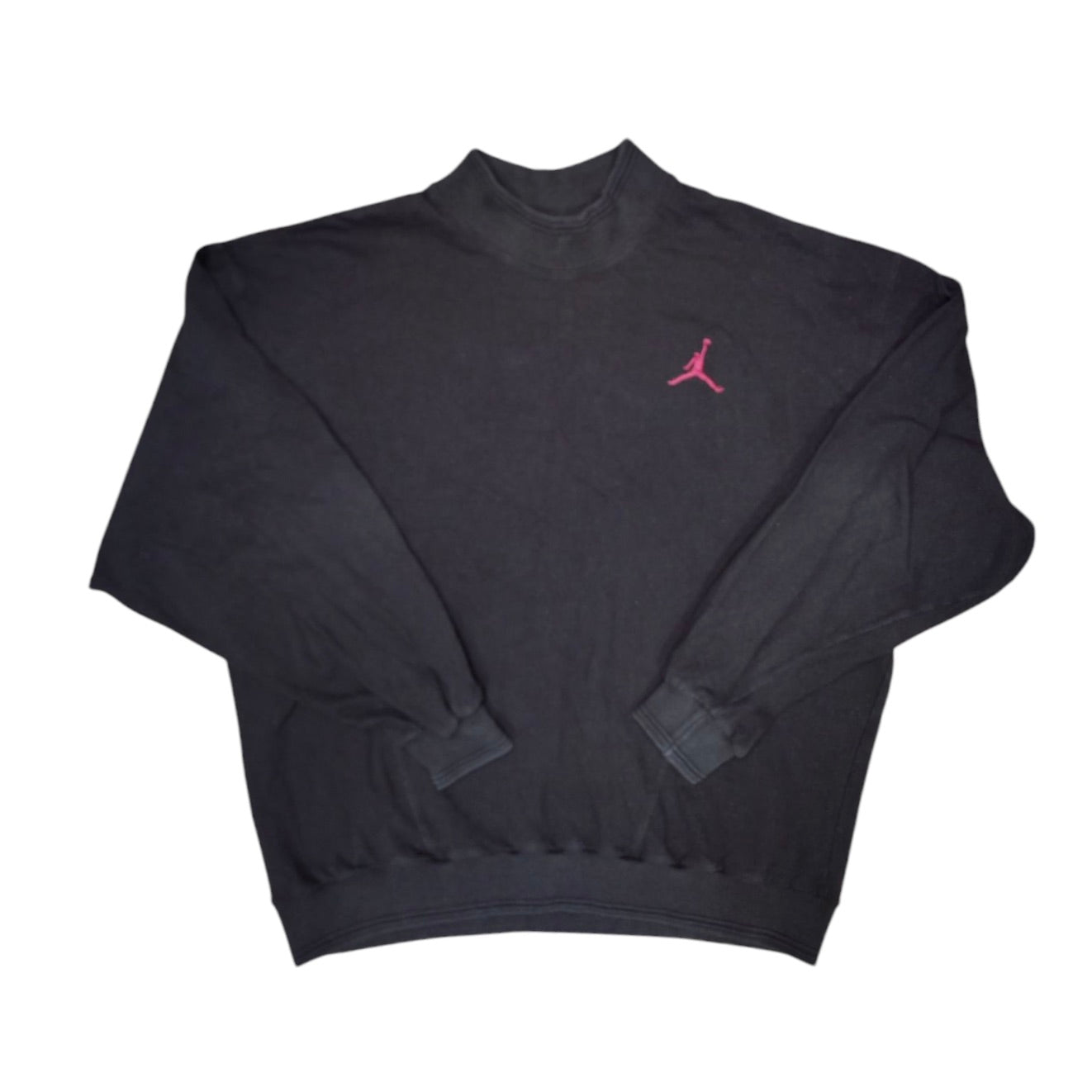 Jordan Mock Neck Black Sweatshirt