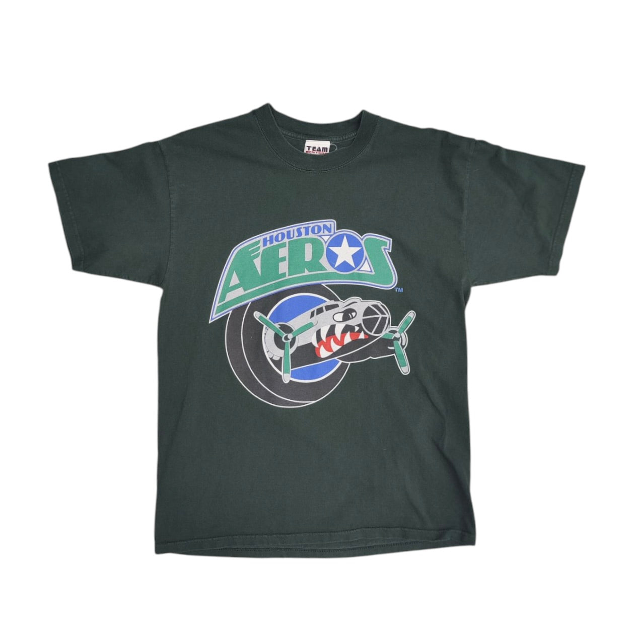 Houston Aeros Hockey Green Tshirt