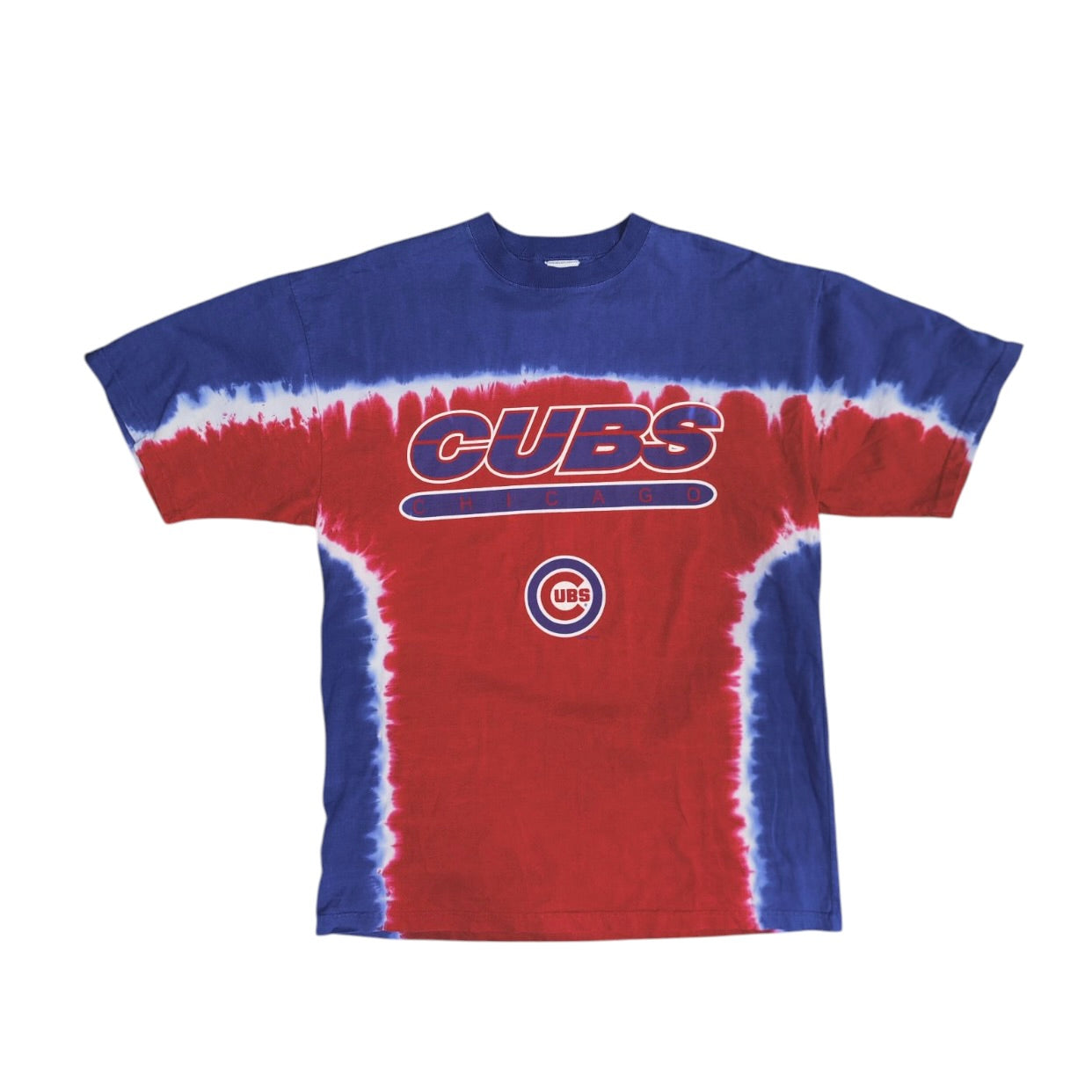 Chicago Cubs MLB Blue Red Tie Dye Tshirt