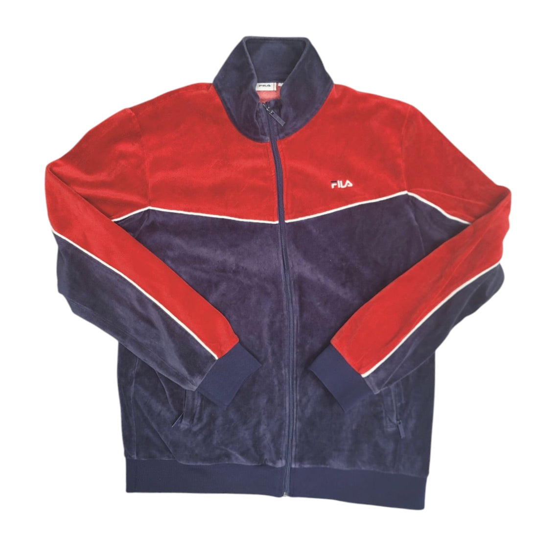 Fila Velour Blue Red Track Jacket