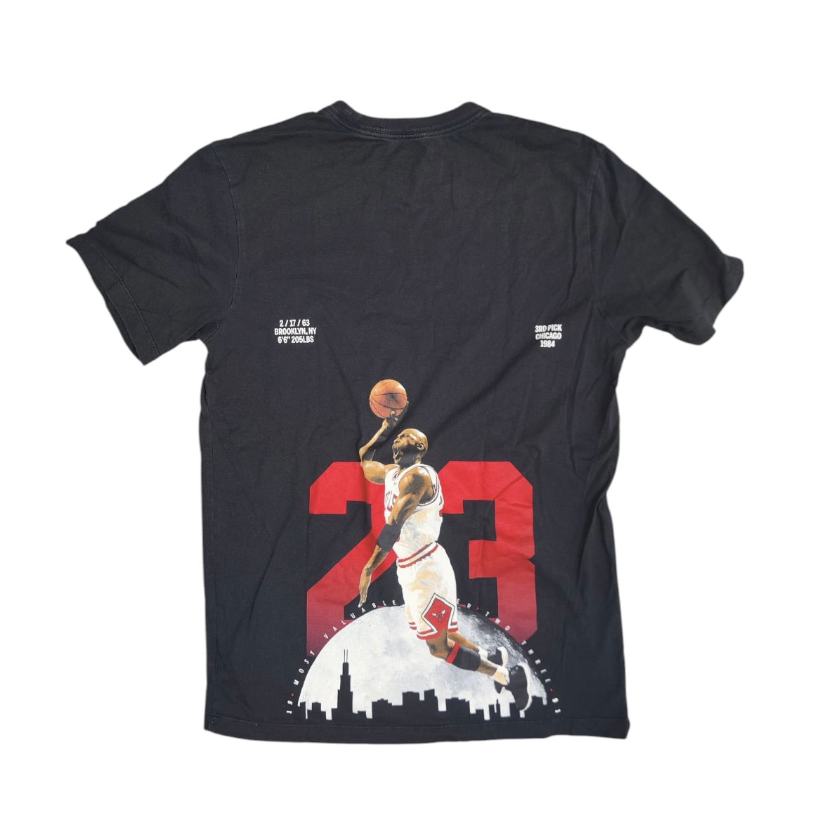 Jordan Back Print Black Tshirt