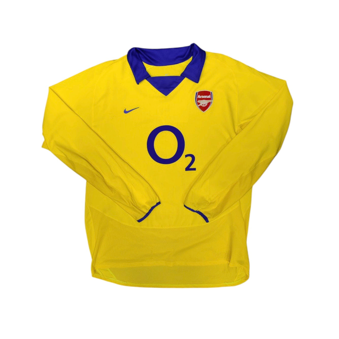 Nike Arsenal 2003/2004 Pires #7 Away Long Sleeve Football Jersey