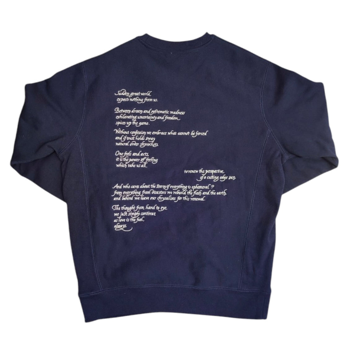 Sneakersnstuff Missed You Navy Crewneck