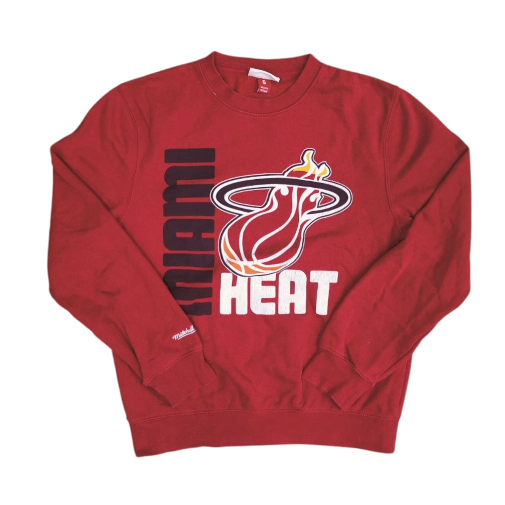 Mitchell & Ness Miami Heat Red Crewneck