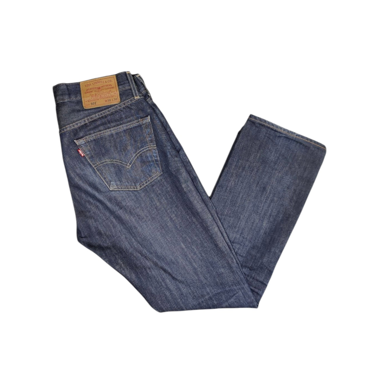 Levis 501 Dark Blue Red Tab Jeans