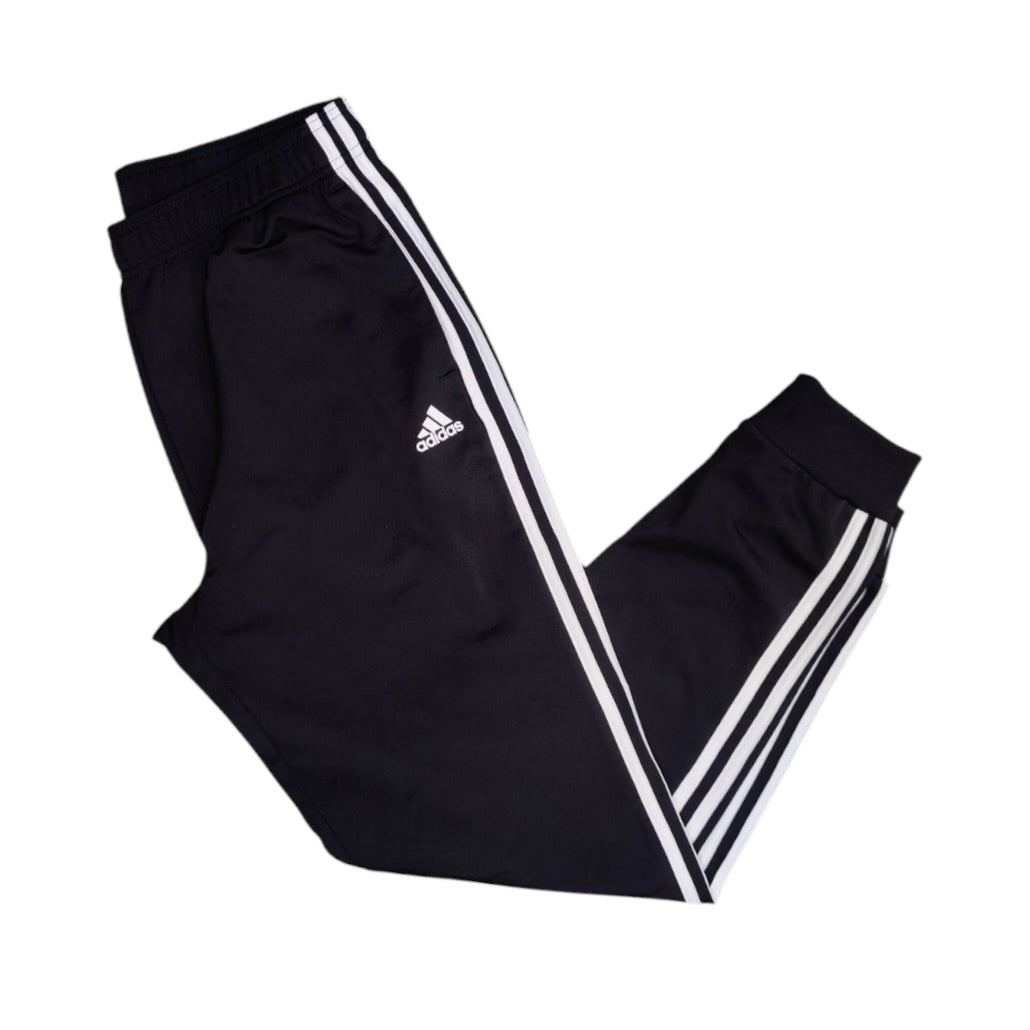 Adidas Essentials Tapered 3-Stripes Black Track Pant