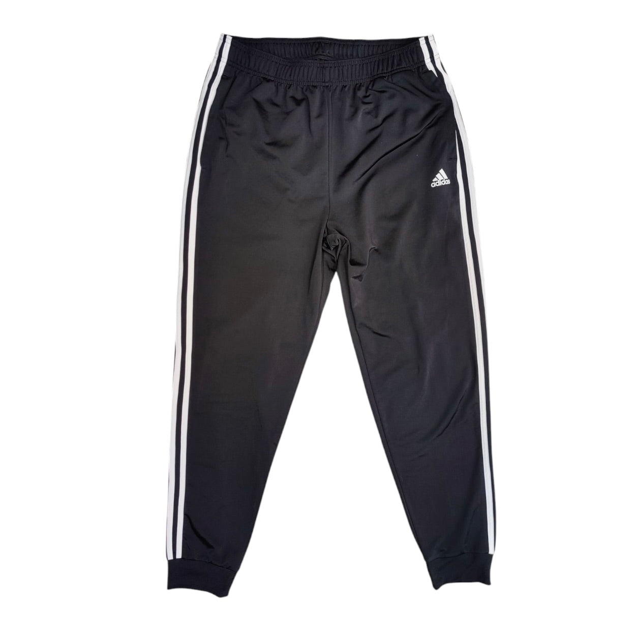 Adidas Essentials Tapered 3-Stripes Black Track Pant
