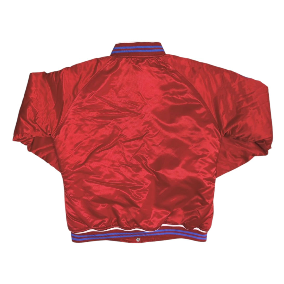 Champion Philadelphia 76ers Red Satin Jacket (W)