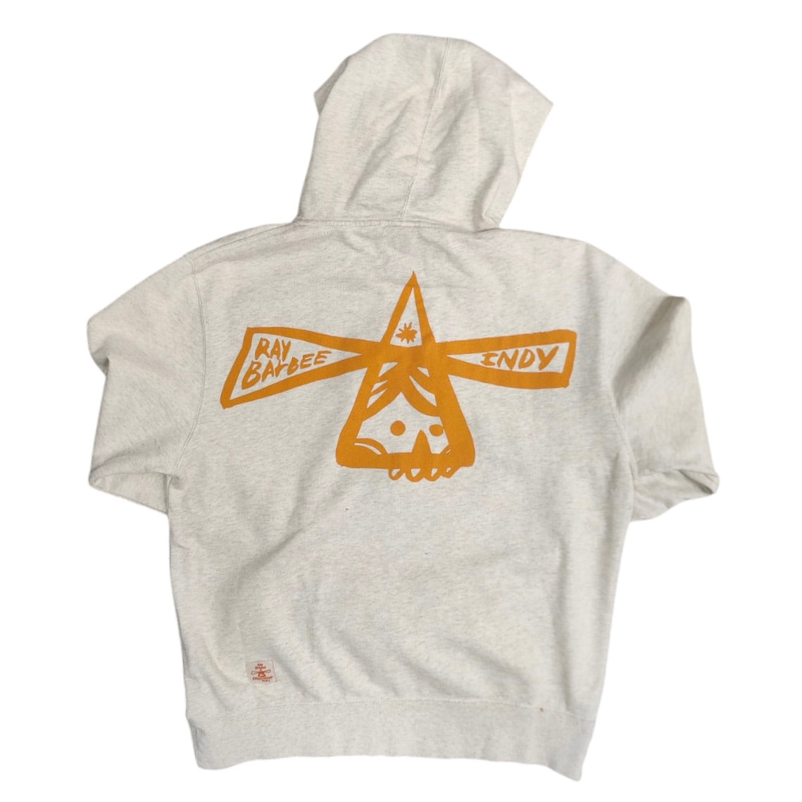 Independent Trucker Co Beige Orange Full Zip Hoodie