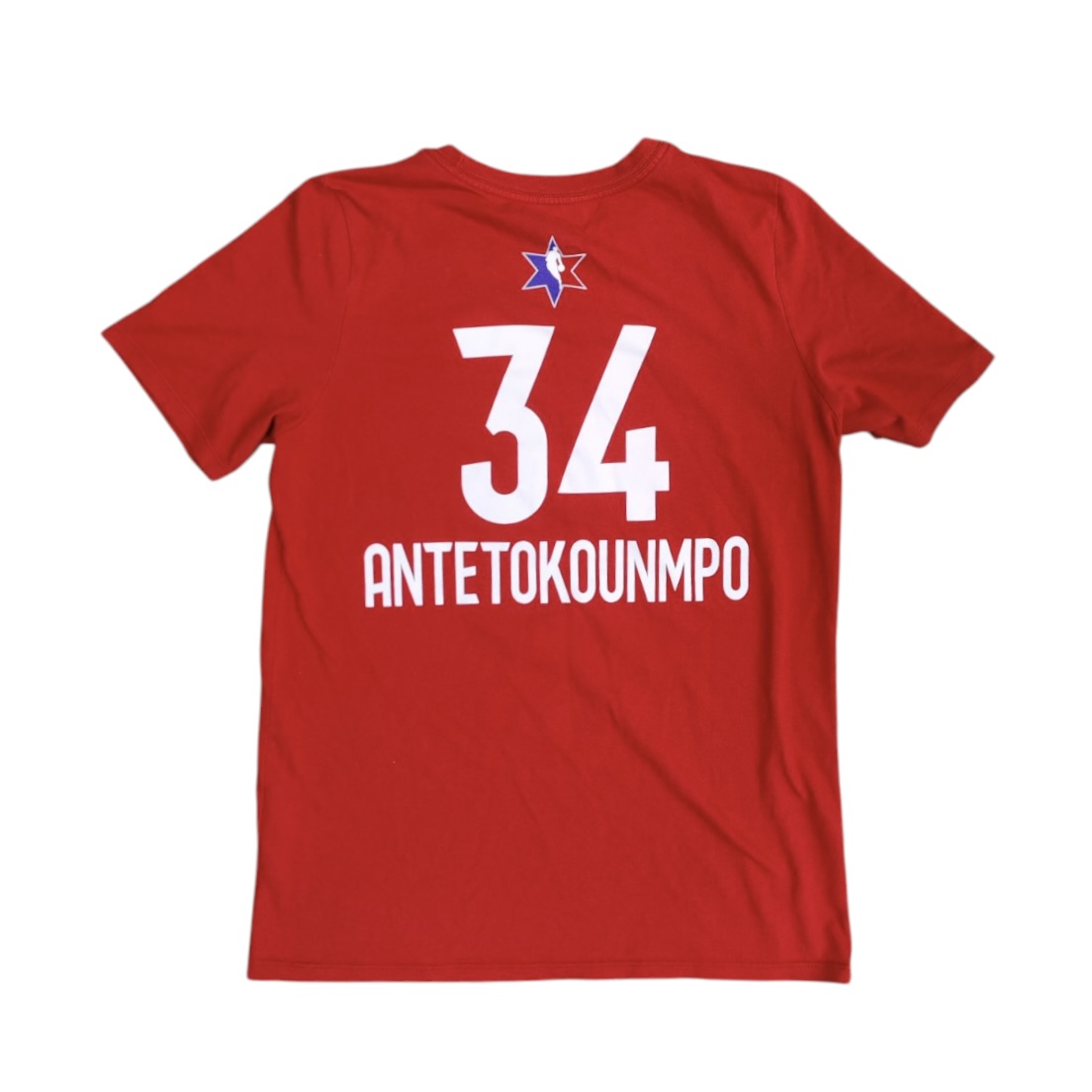 Jordan All Star NBA #34 Antetokomunmpo Red Tshirt (Youth)
