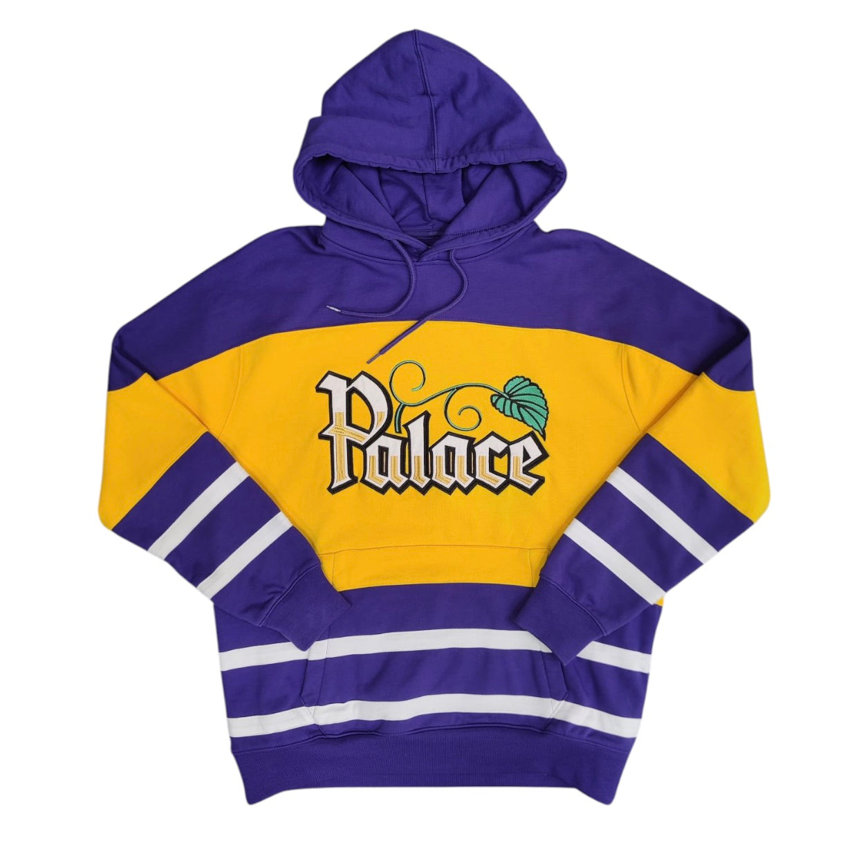 Palace FW19 Zero Zero Purple Yellow Hoodie