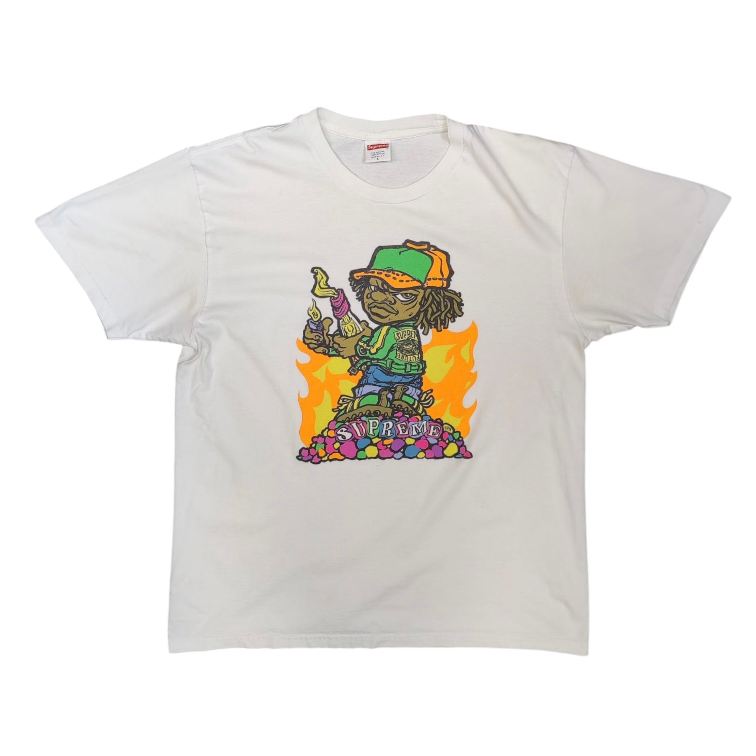 Supreme SS19 Molotov Kid White Tshirt