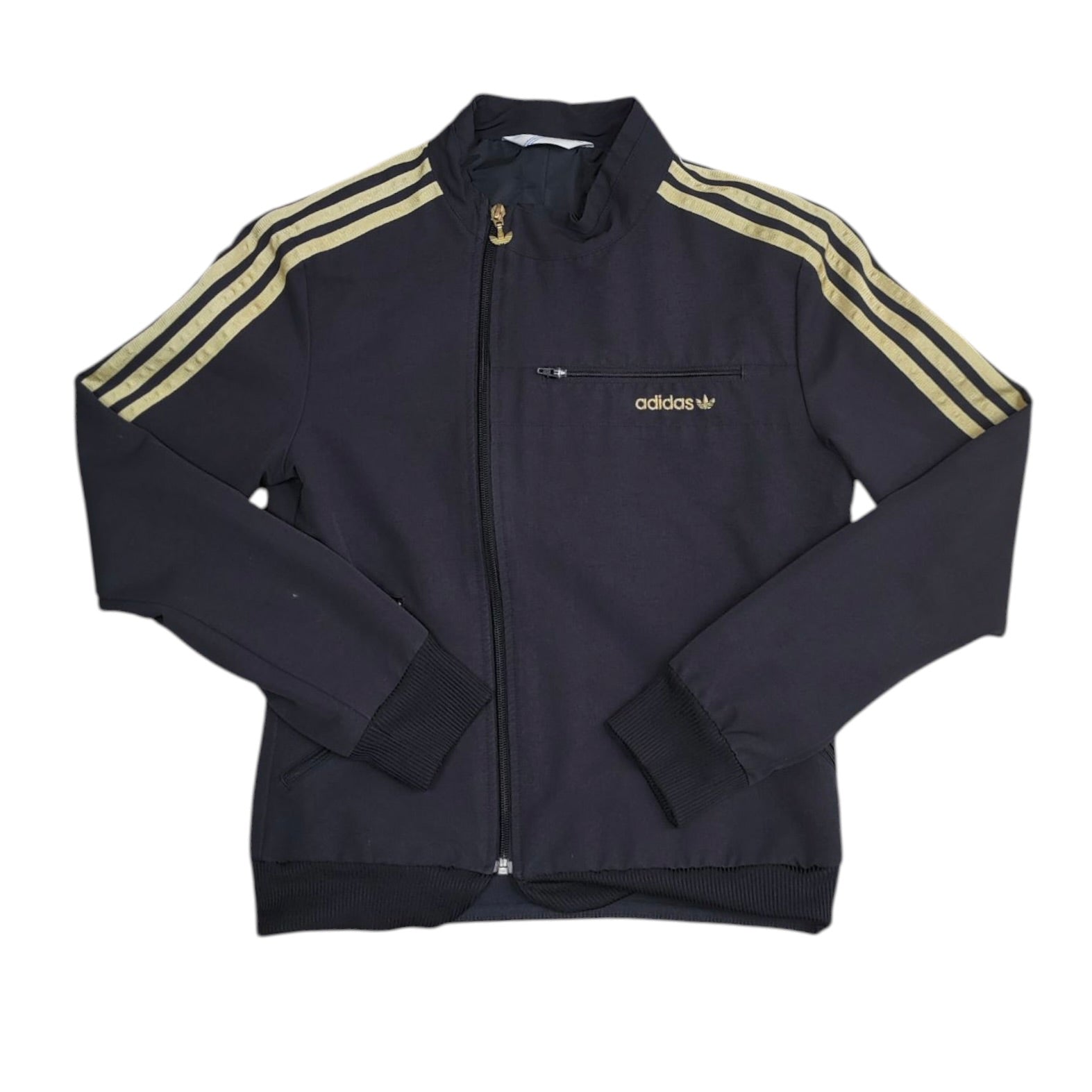 Adidas Black Gold Side Zipper Jacket