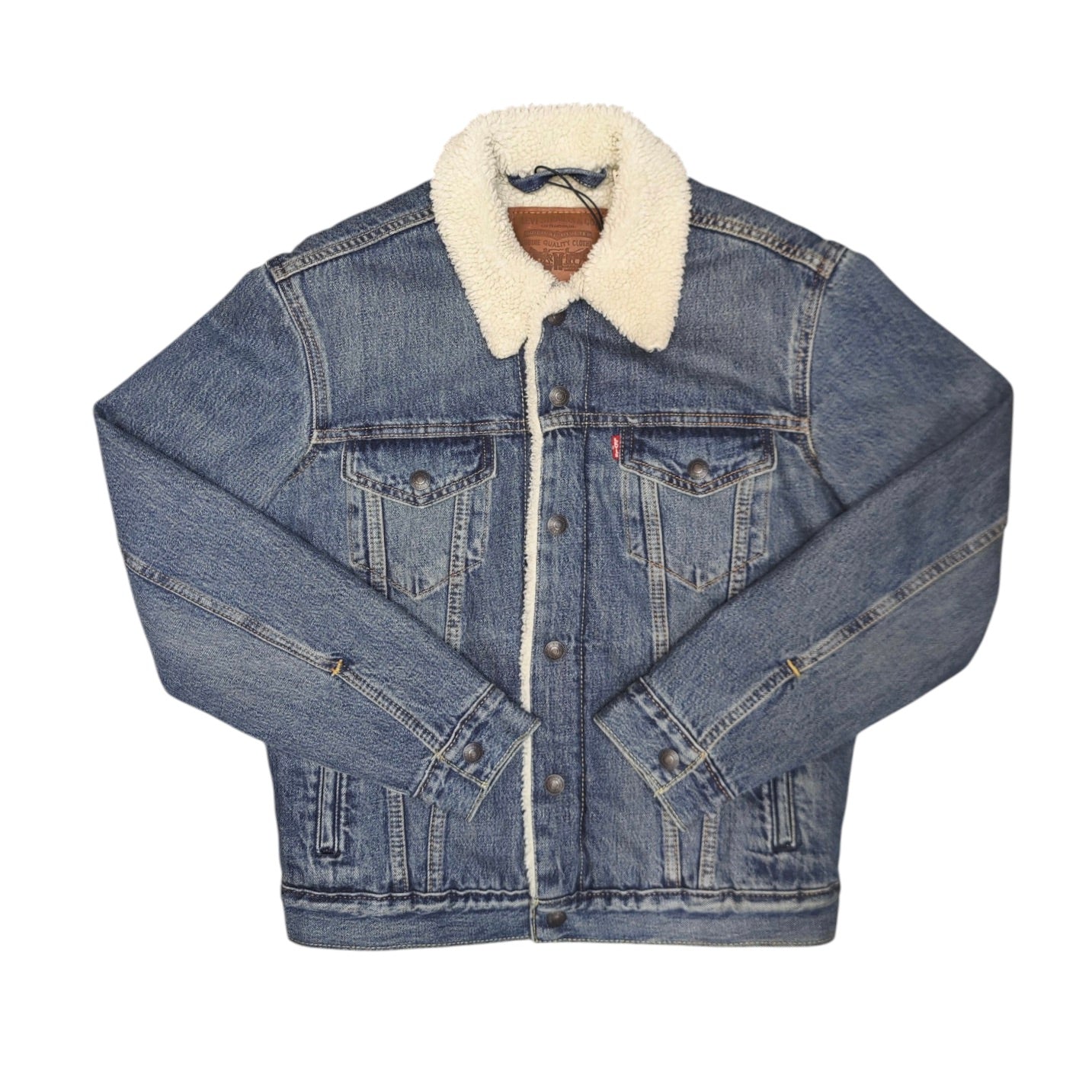 Levis Sherpa Lined Denim Blue Jacket