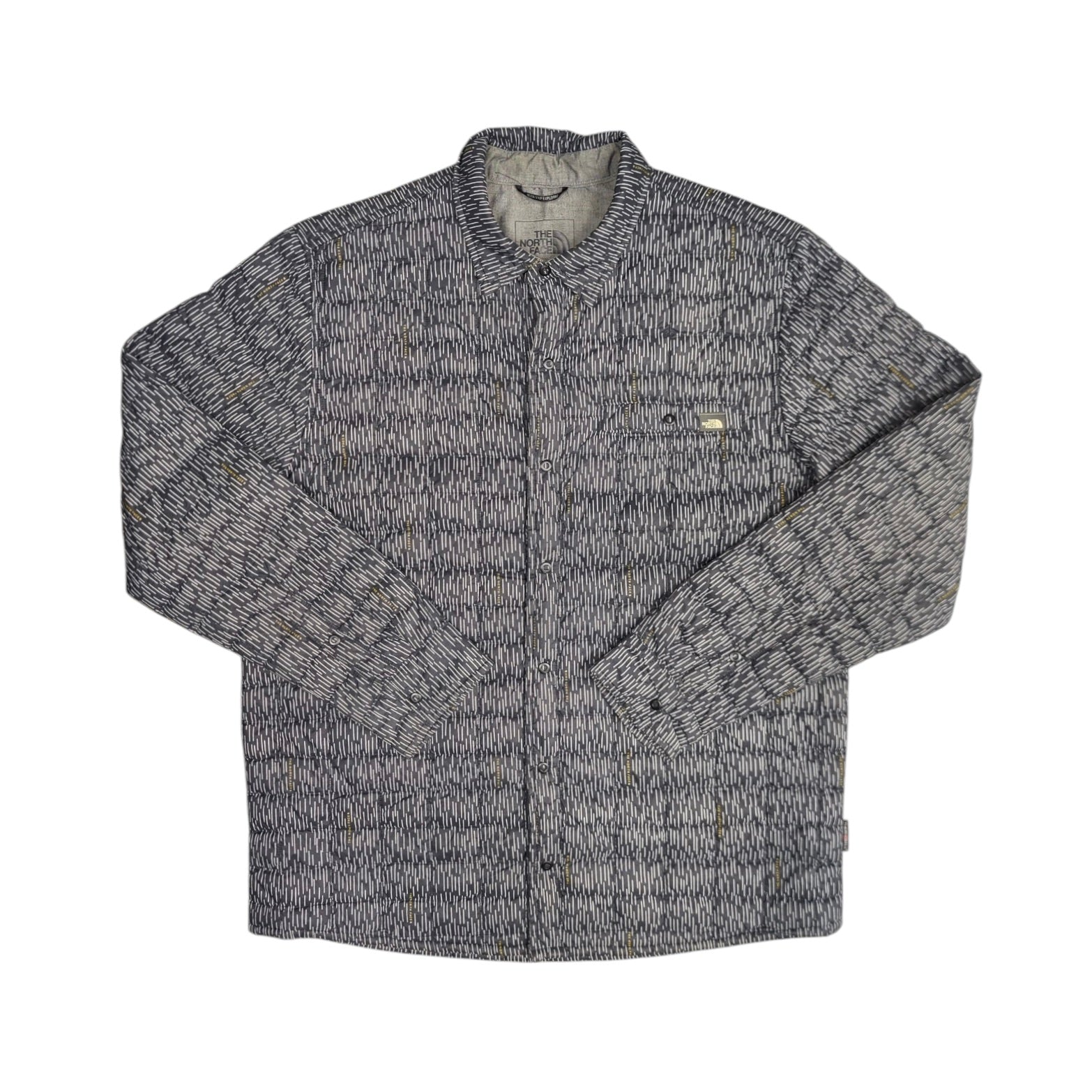 The North Face Grey Thermoball Puffer Overshirt Jacket