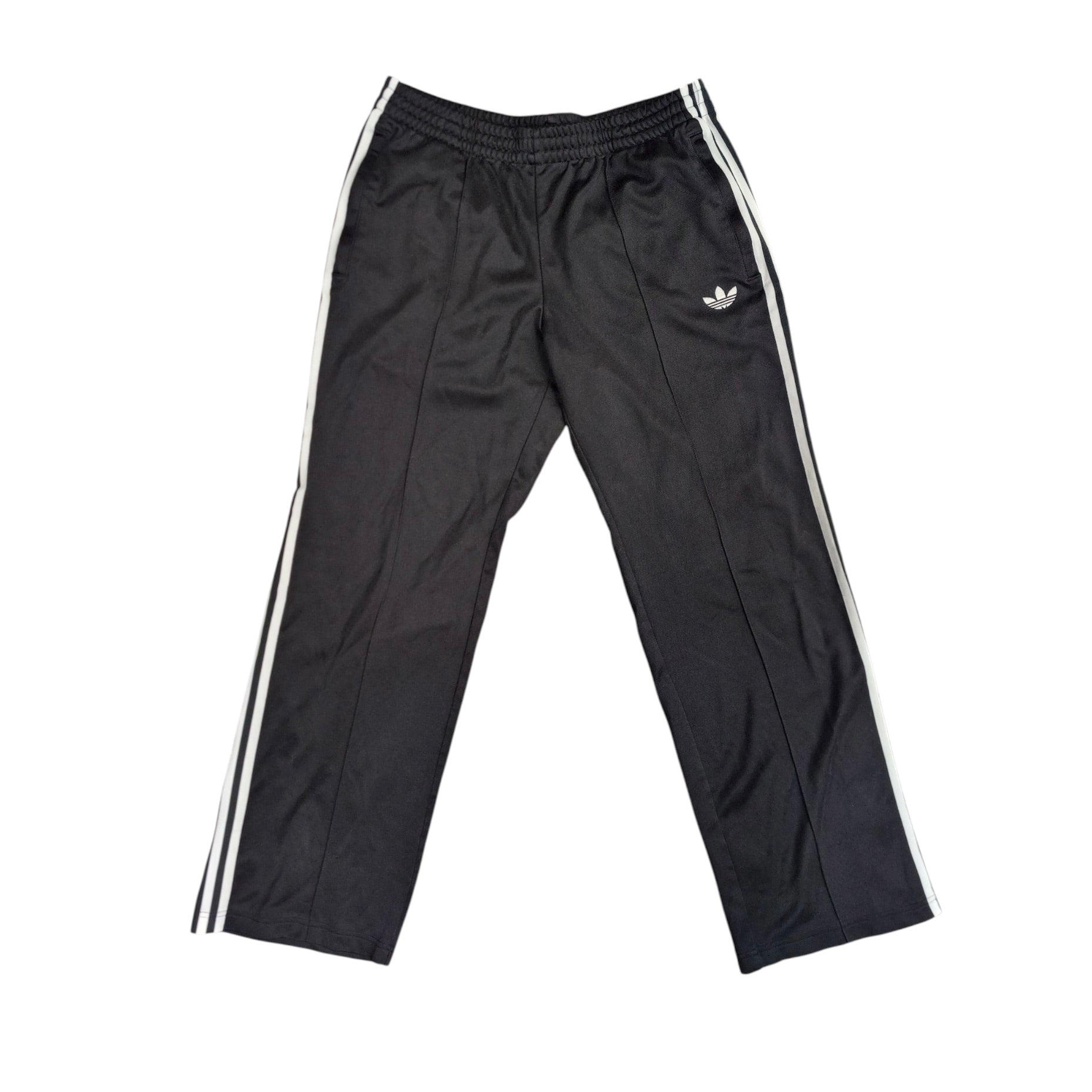 Adidas Black White Straight Leg Track Pants