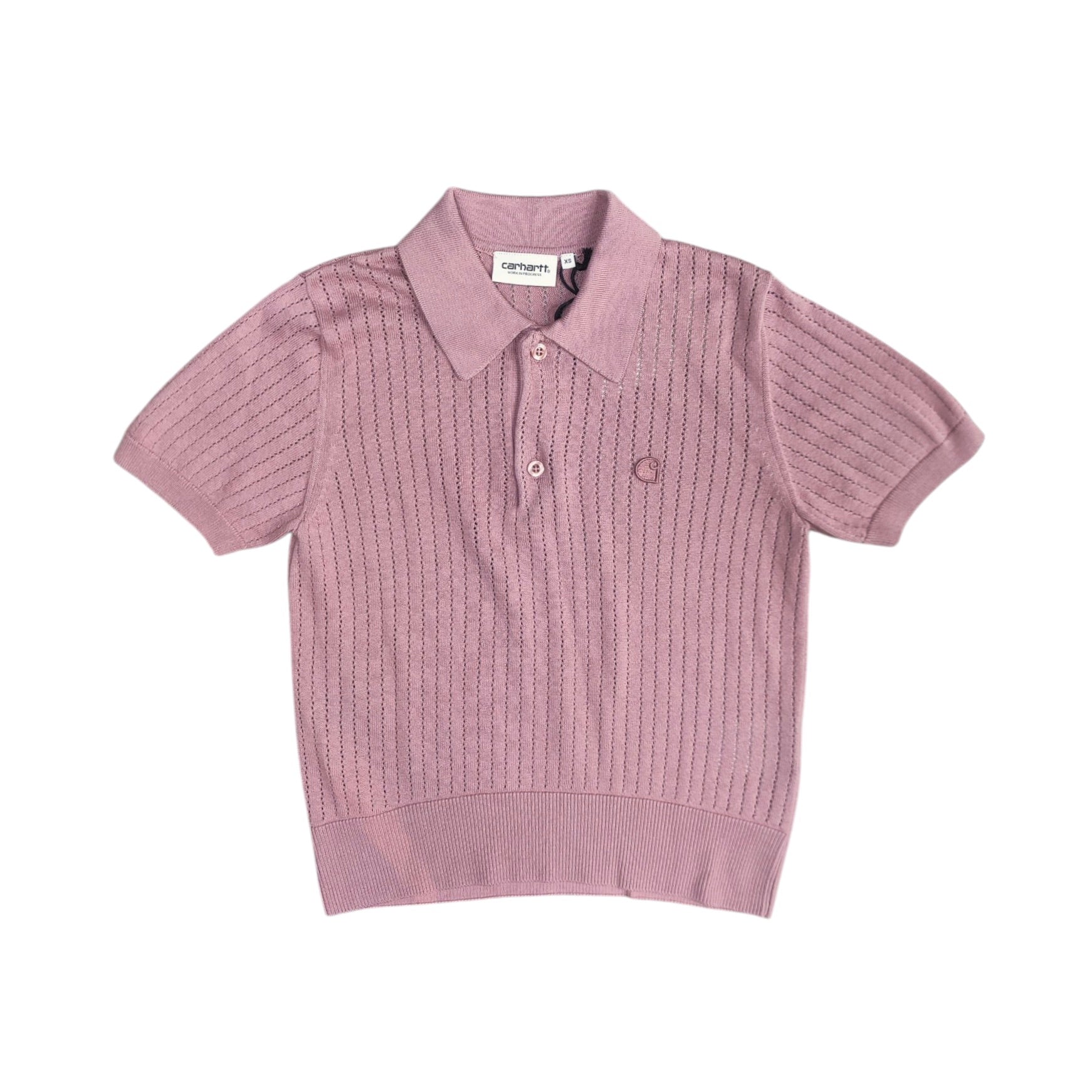 Carhartt Dusty Fushia Norlina Polo Knitted Tshirt (W)