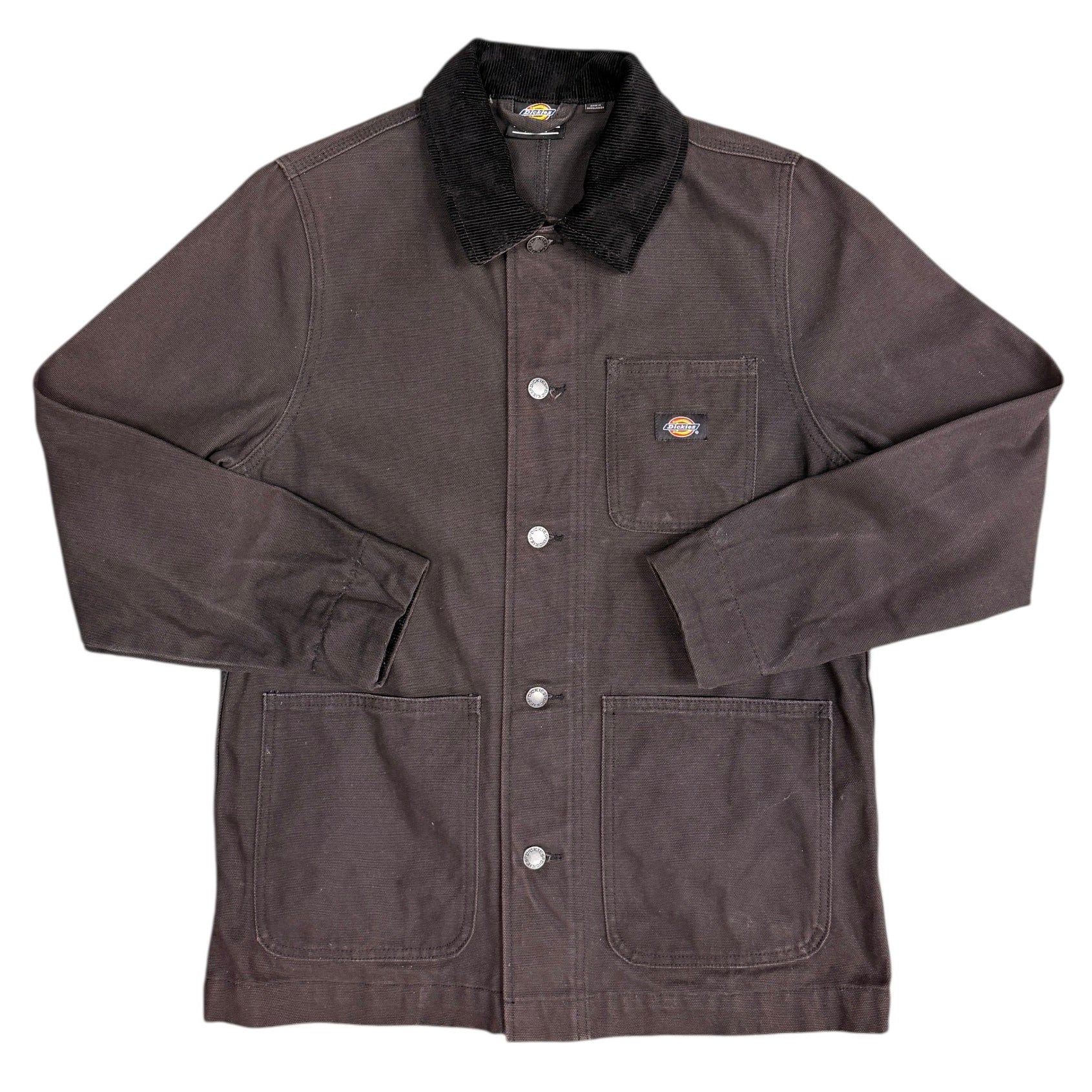 Dickies Black Brown Workwear Chore Jacket