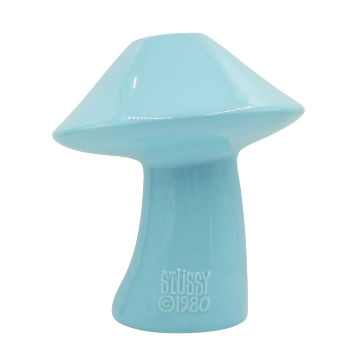 Stussy Mushroom Blue Ceramic Vase