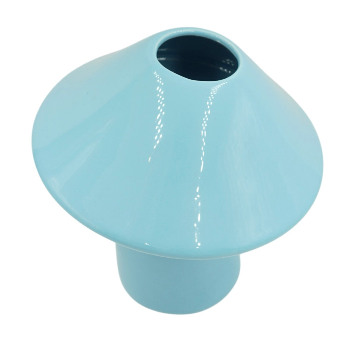Stussy Mushroom Blue Ceramic Vase