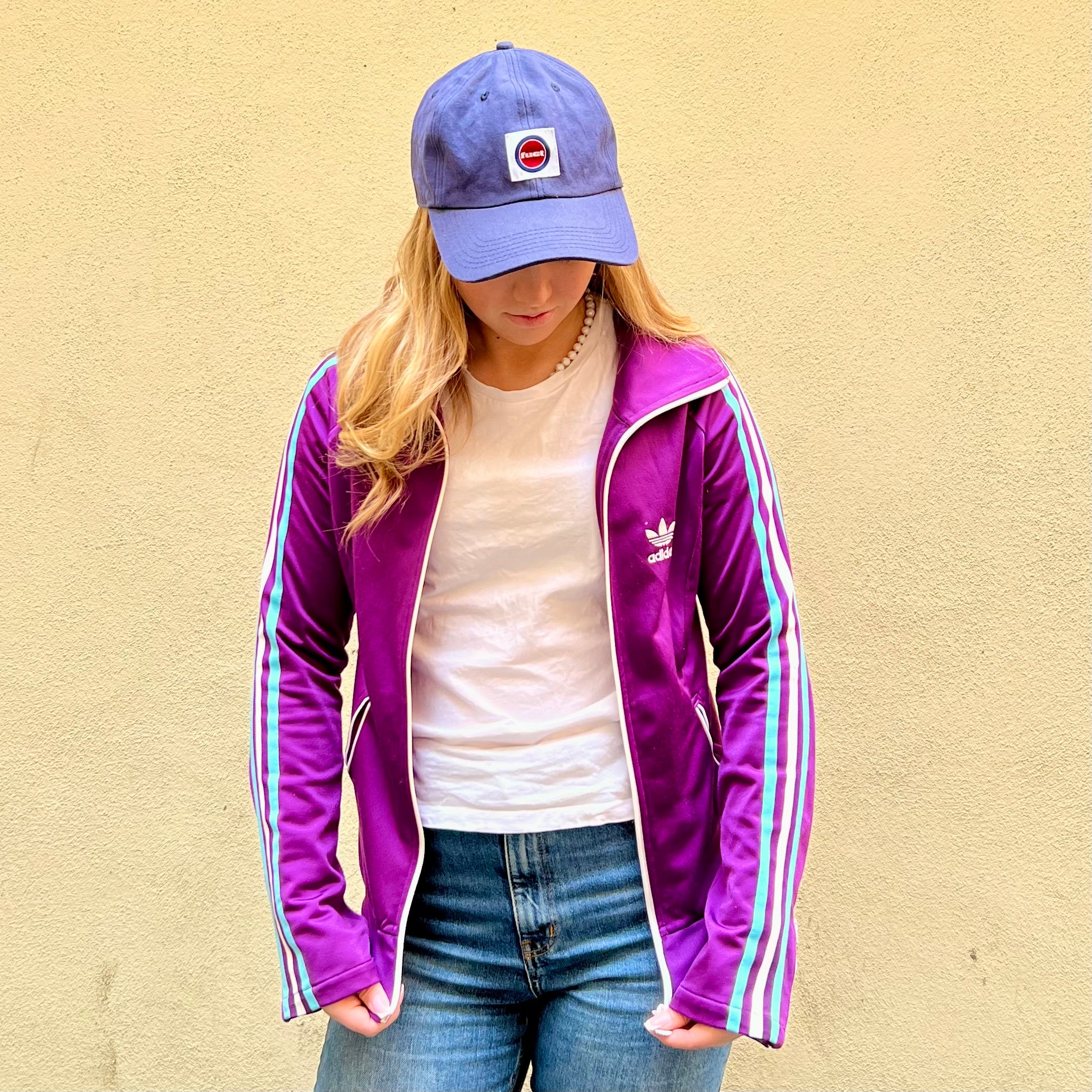Adidas Track Top Purple Full Zip (W)