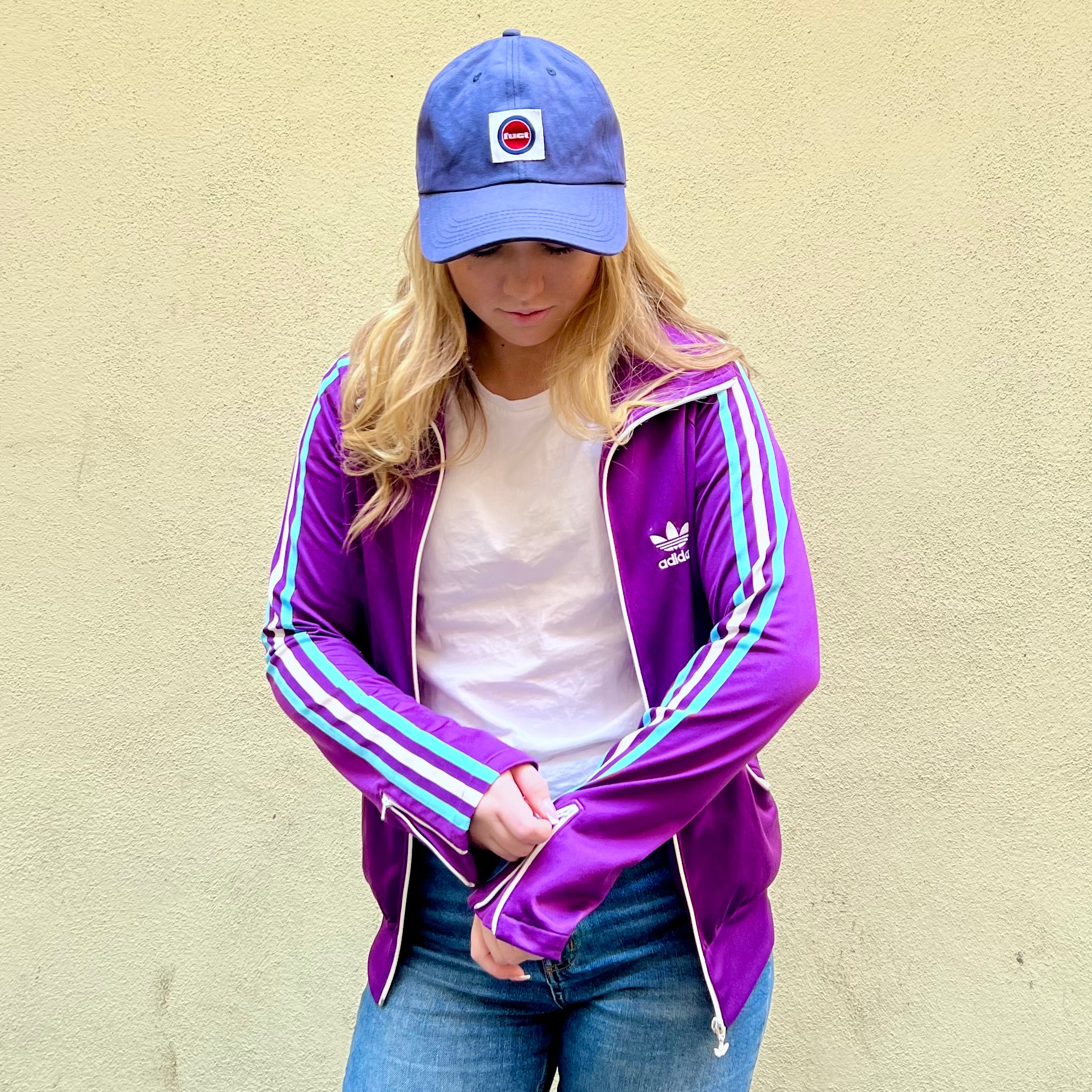 Adidas Track Top Purple Full Zip (W)