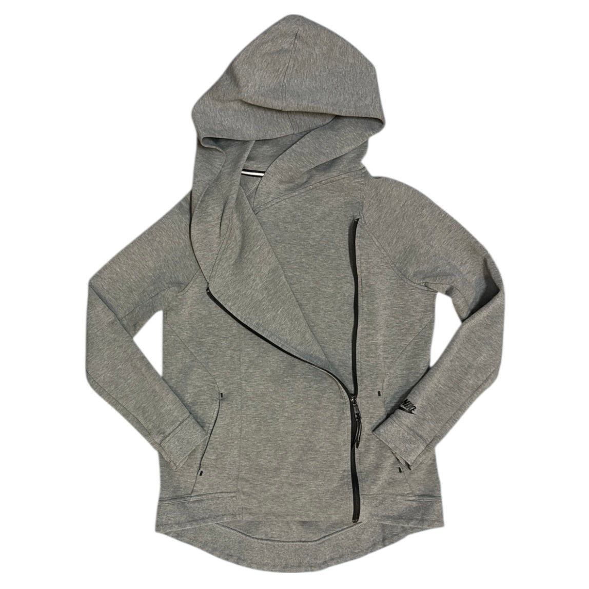 Nike Hoodie Tech Fleece Cape Carbon Heather Grey (W)