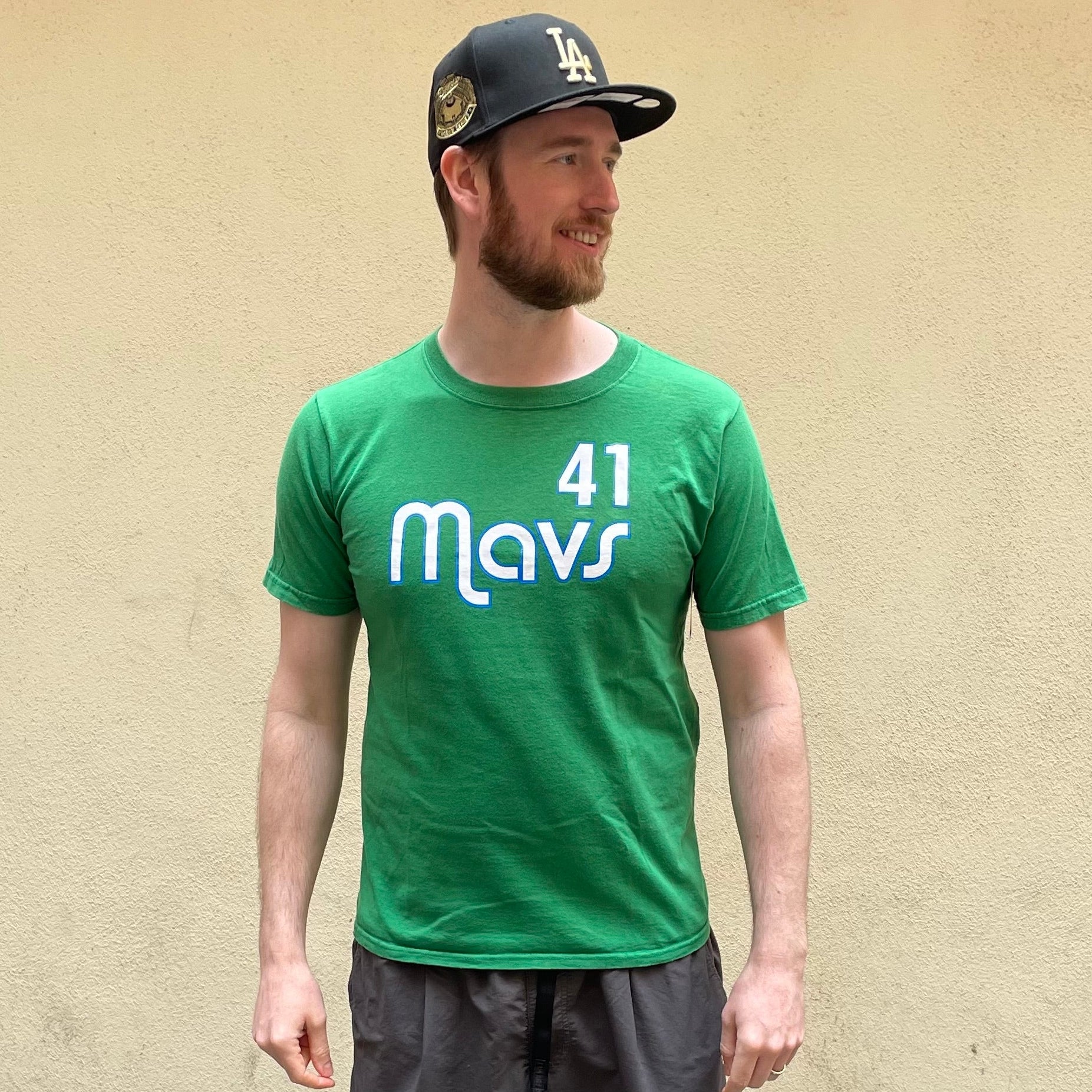 Delta Magnum Weight Maves Nowitzki #41 Green Tshirt (Youth)