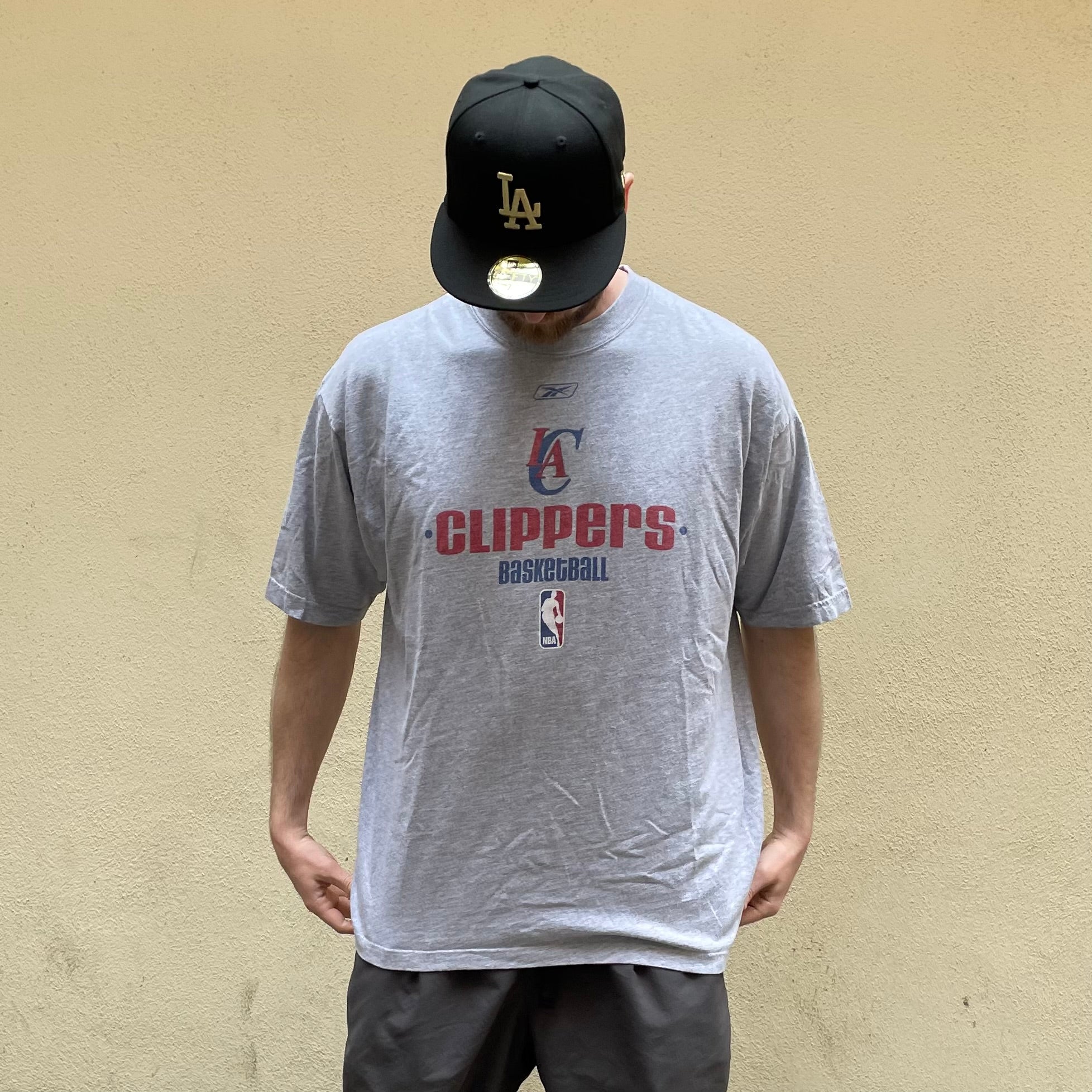 Reebok Los Angeles Clippers Basketball Grey Tshirt