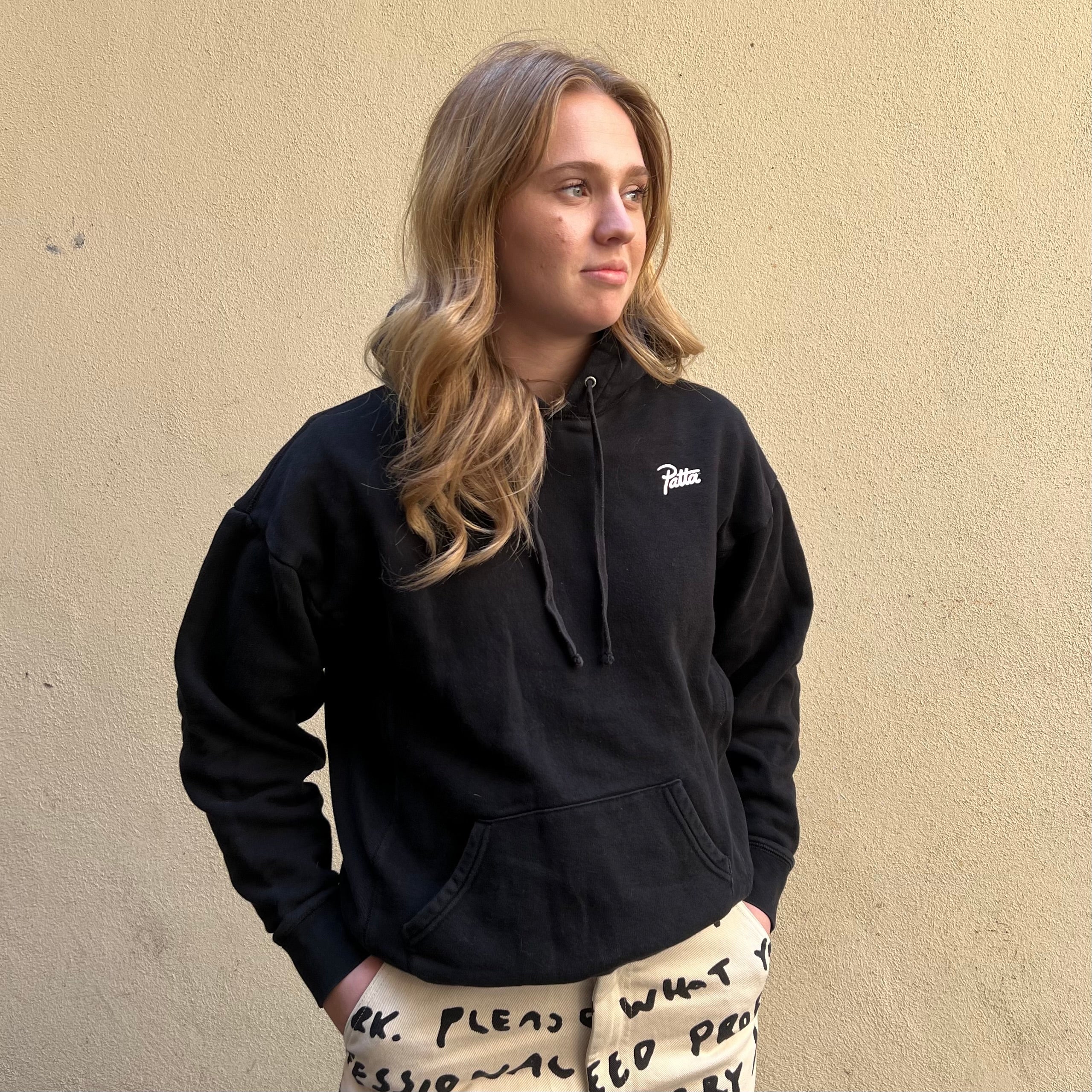 Patta Small Logo Black Hoodie