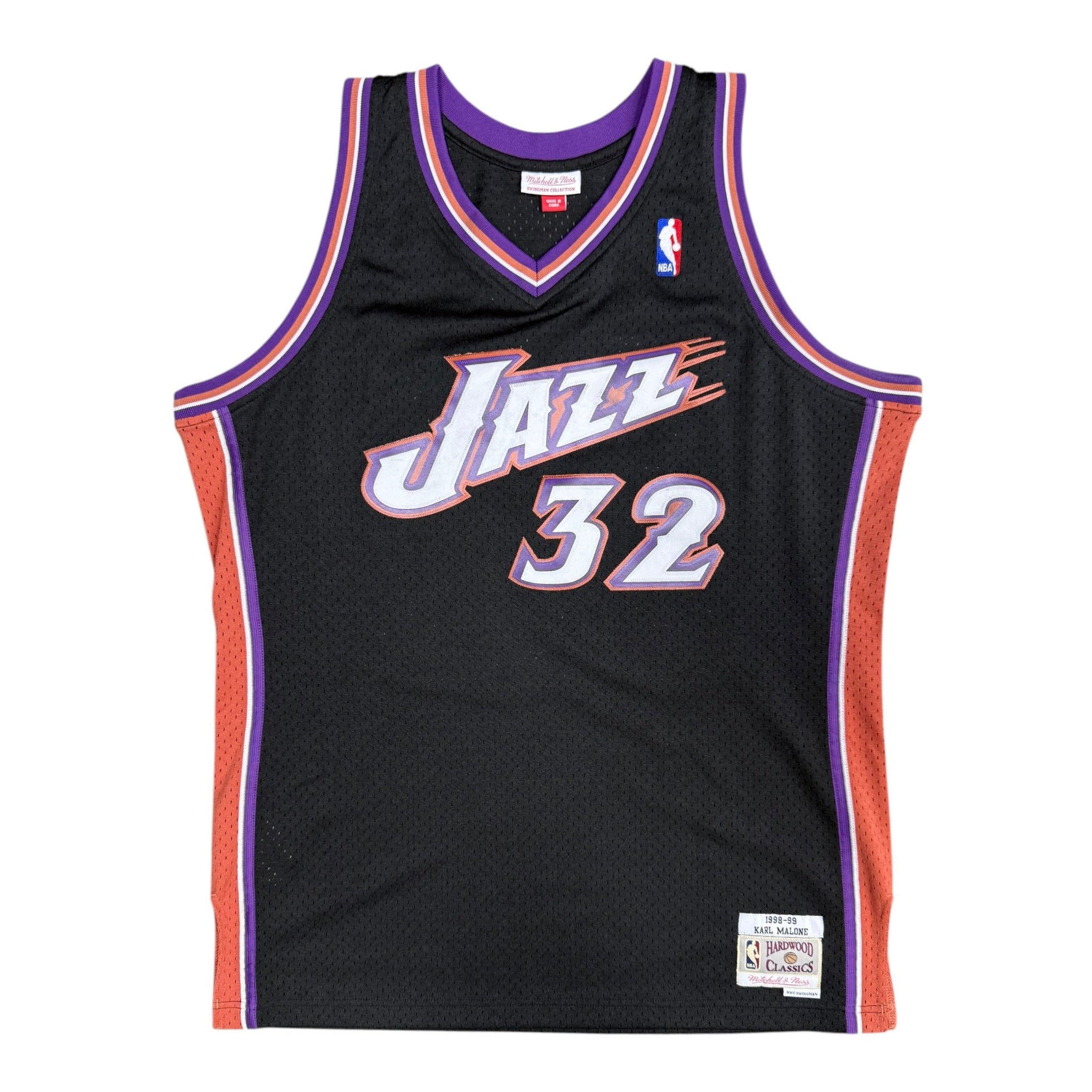 Mitchel And Ness Utah Jazz Malone #32 Hardwood Classics Swingman