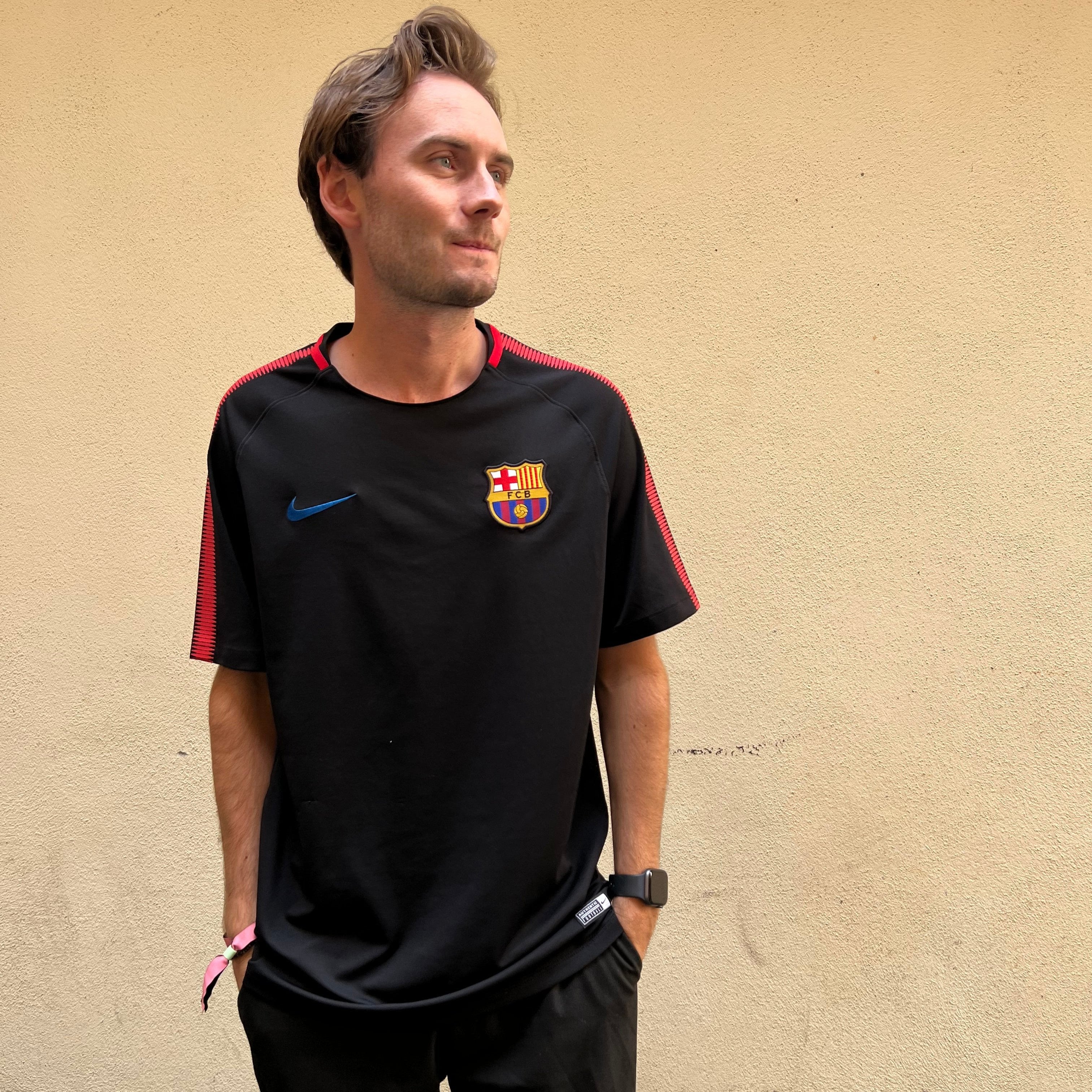 Nike FC Barcelona Black Training Football Jersey