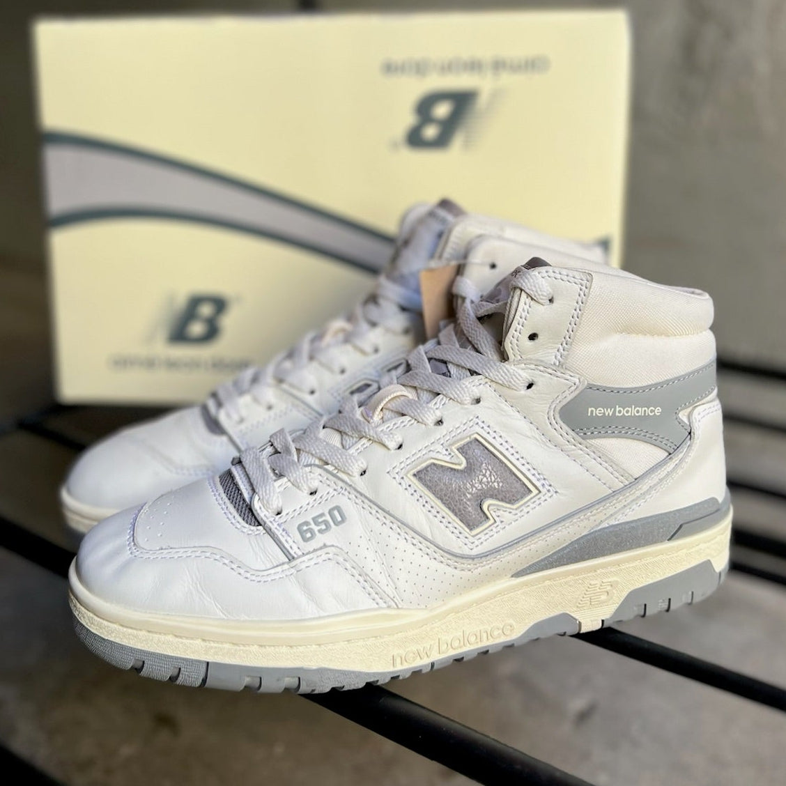 New Balance 650R Aime Leon Dore White Grey