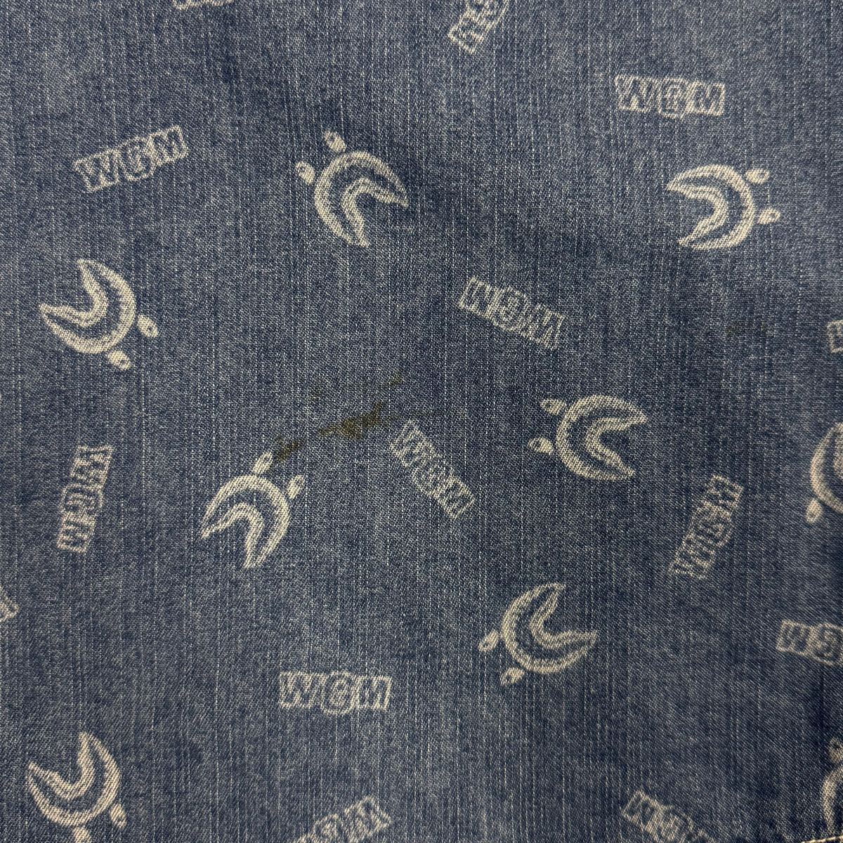 A Bathing Ape x WGM Monogram Denim Shirt