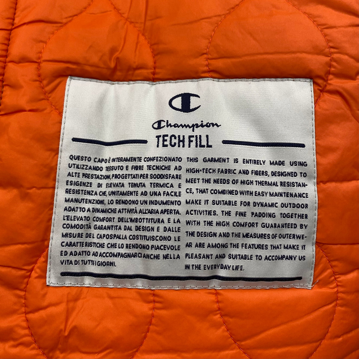 Champion Beige Padded Hoodied Jacket (W)