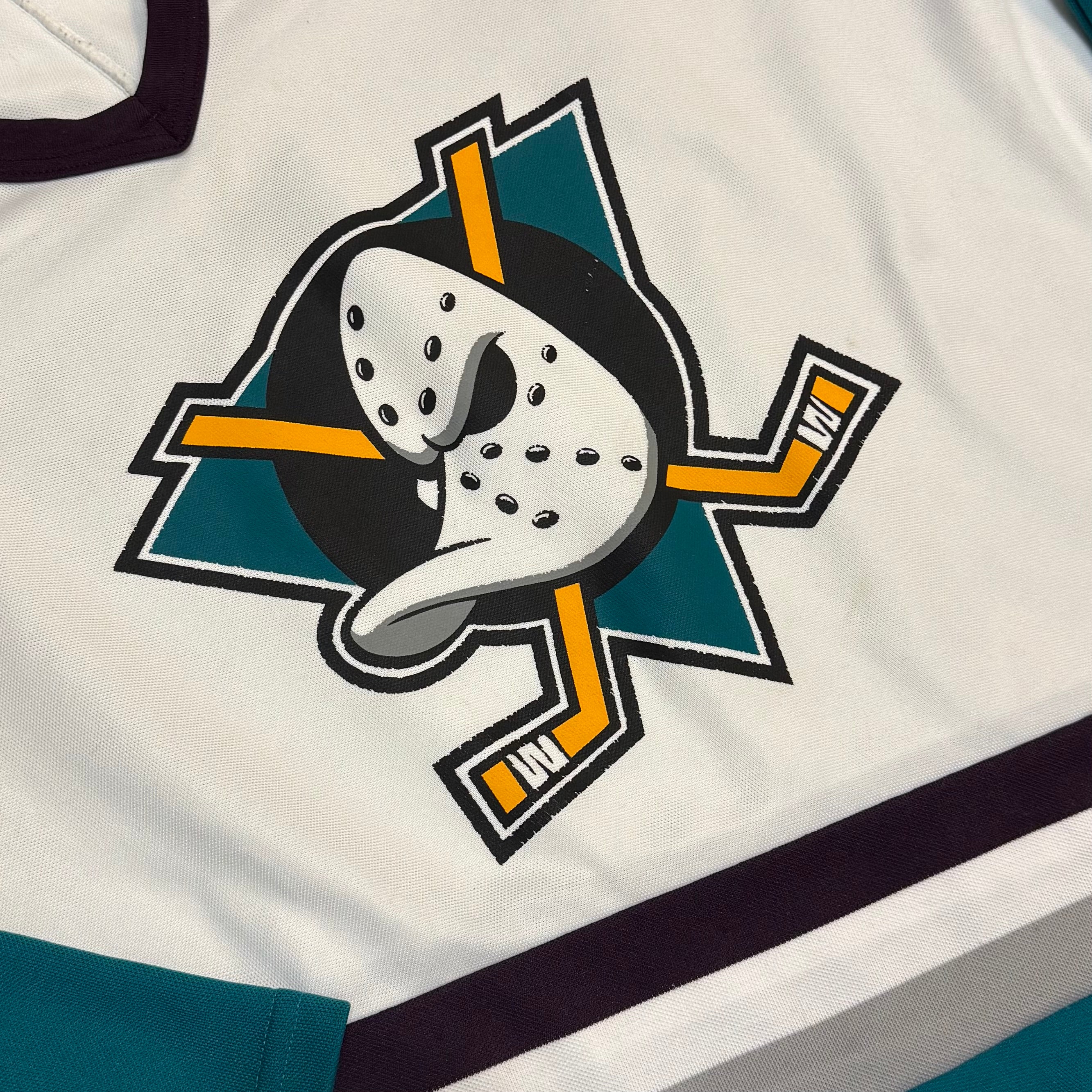 CCM Anaheim MIghty Ducks White Hockey Jersey