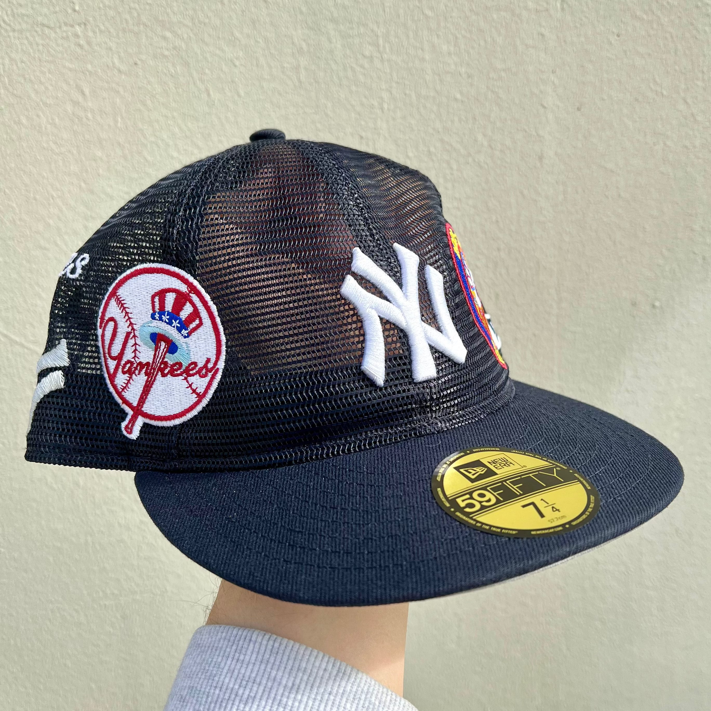 New Era Cooperstown New York Yankees Full Mesh Multi Logo Fitted Cap