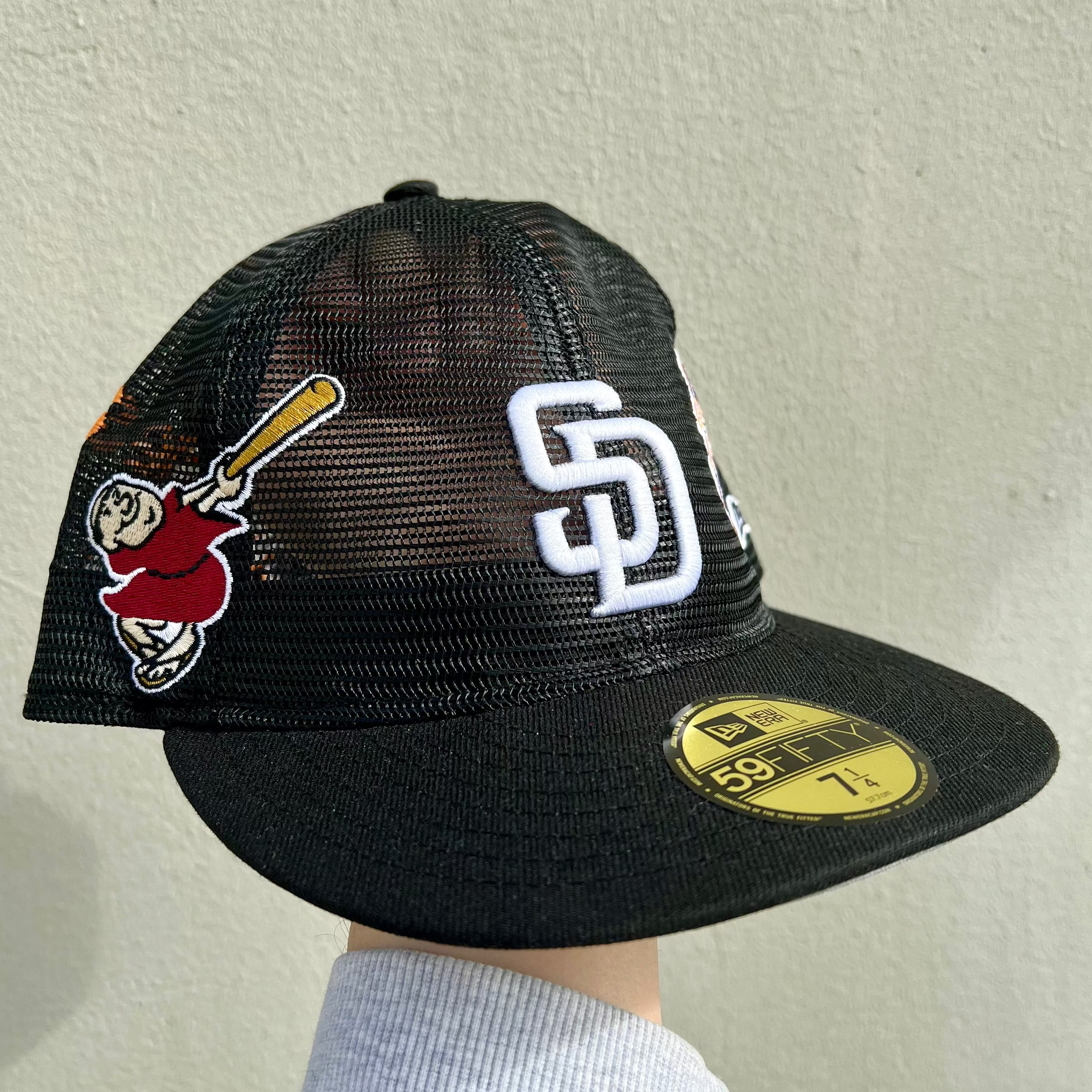 New Era Cooperstown San Diego Padres Full Mesh Multi Logo Fitted Cap