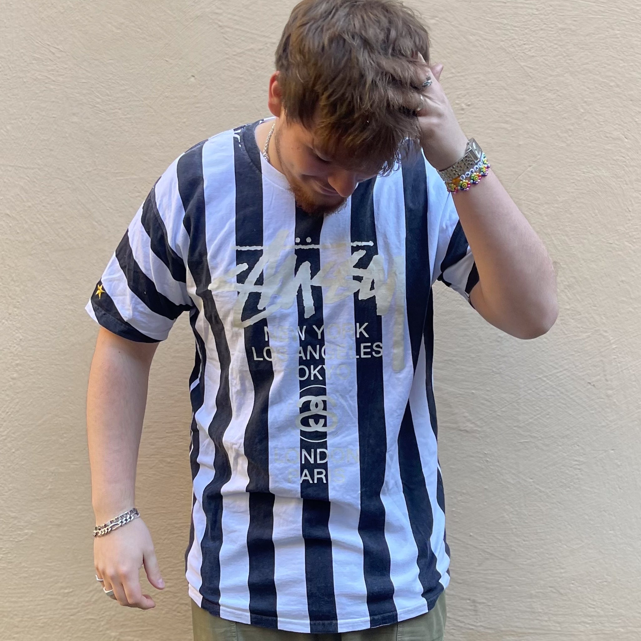 Stussy Striped Star Tshirt