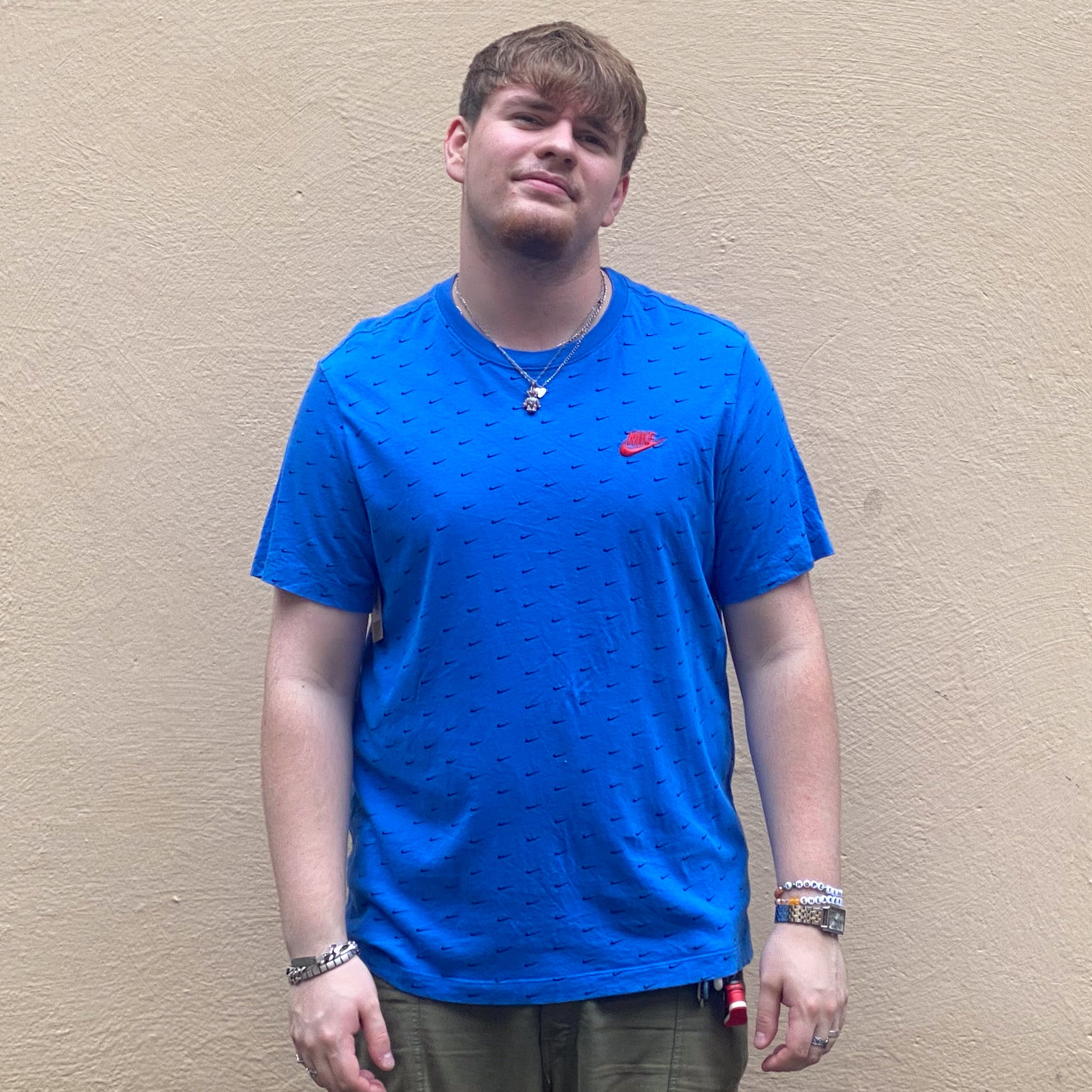 Nike Swoosh Tshirt Blue/Red