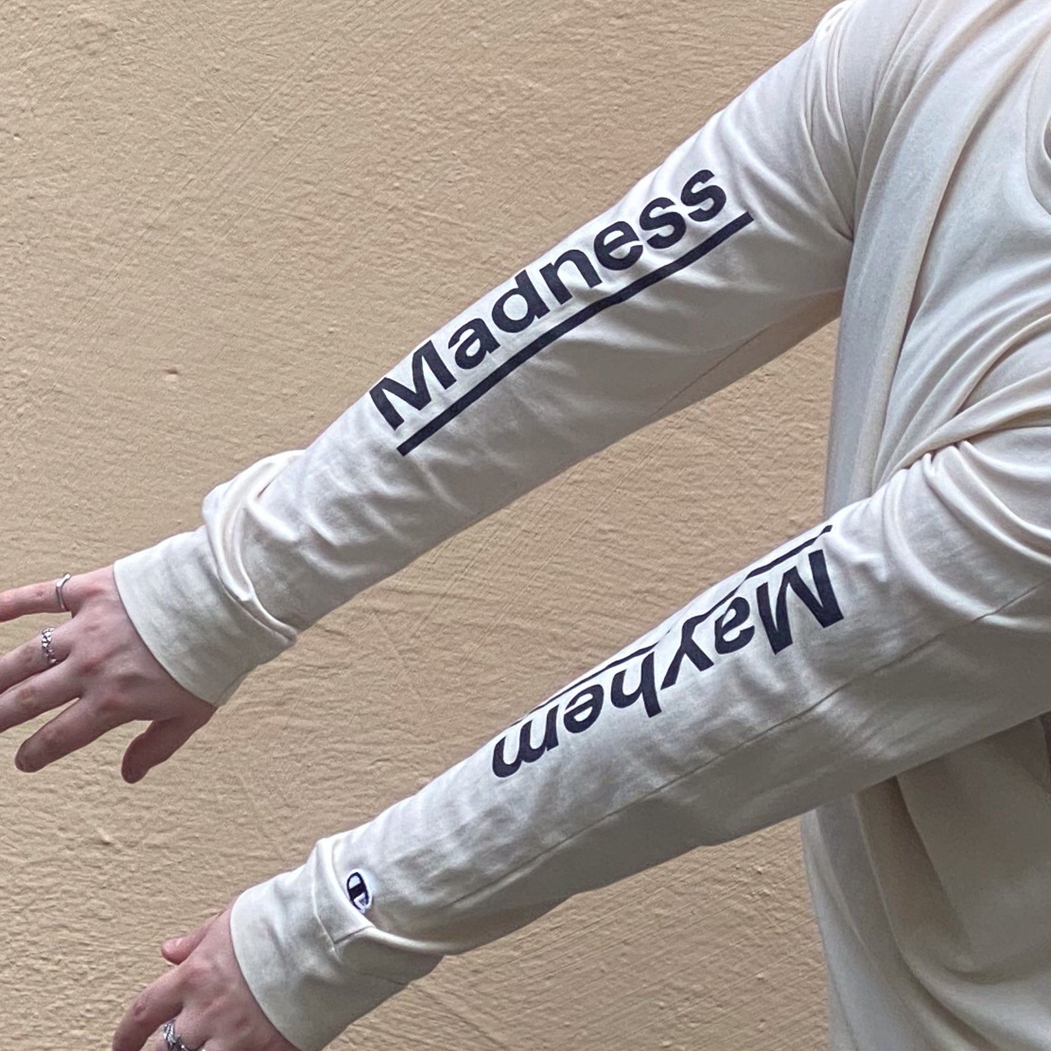 Champion By Wood Wood Long Sleeve Cream