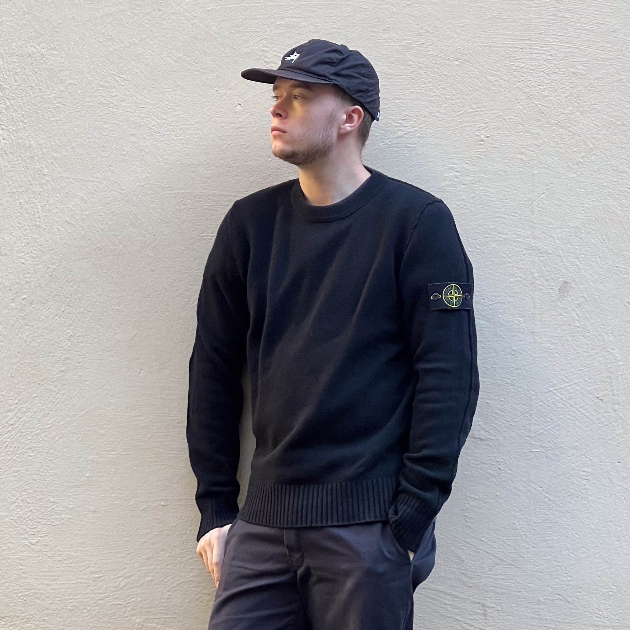 Stone Island Knitted Black Sweatshirt