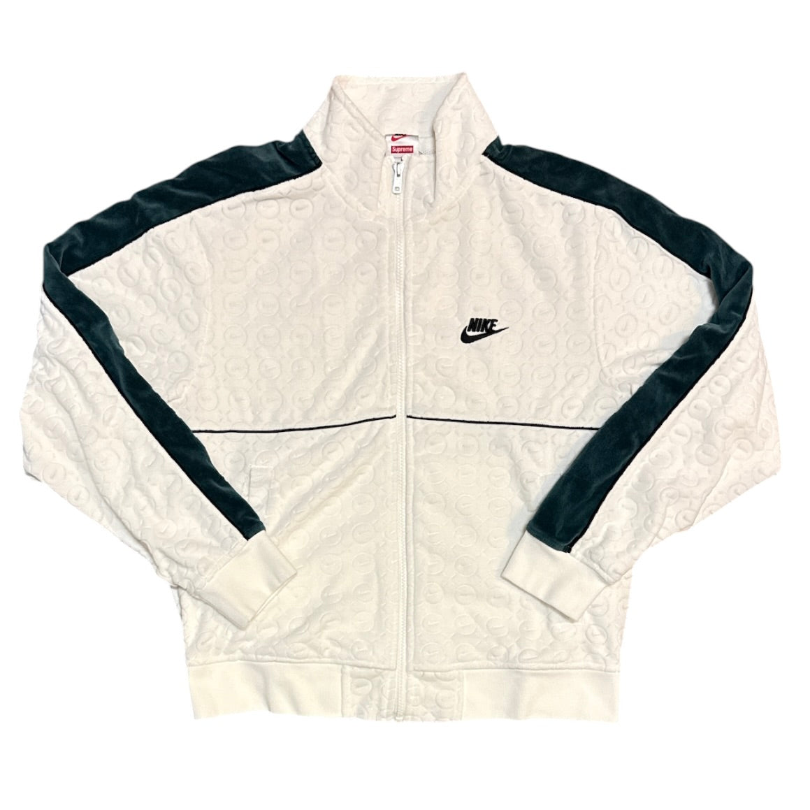 Supreme x Nike SS21 Velor White Track Top