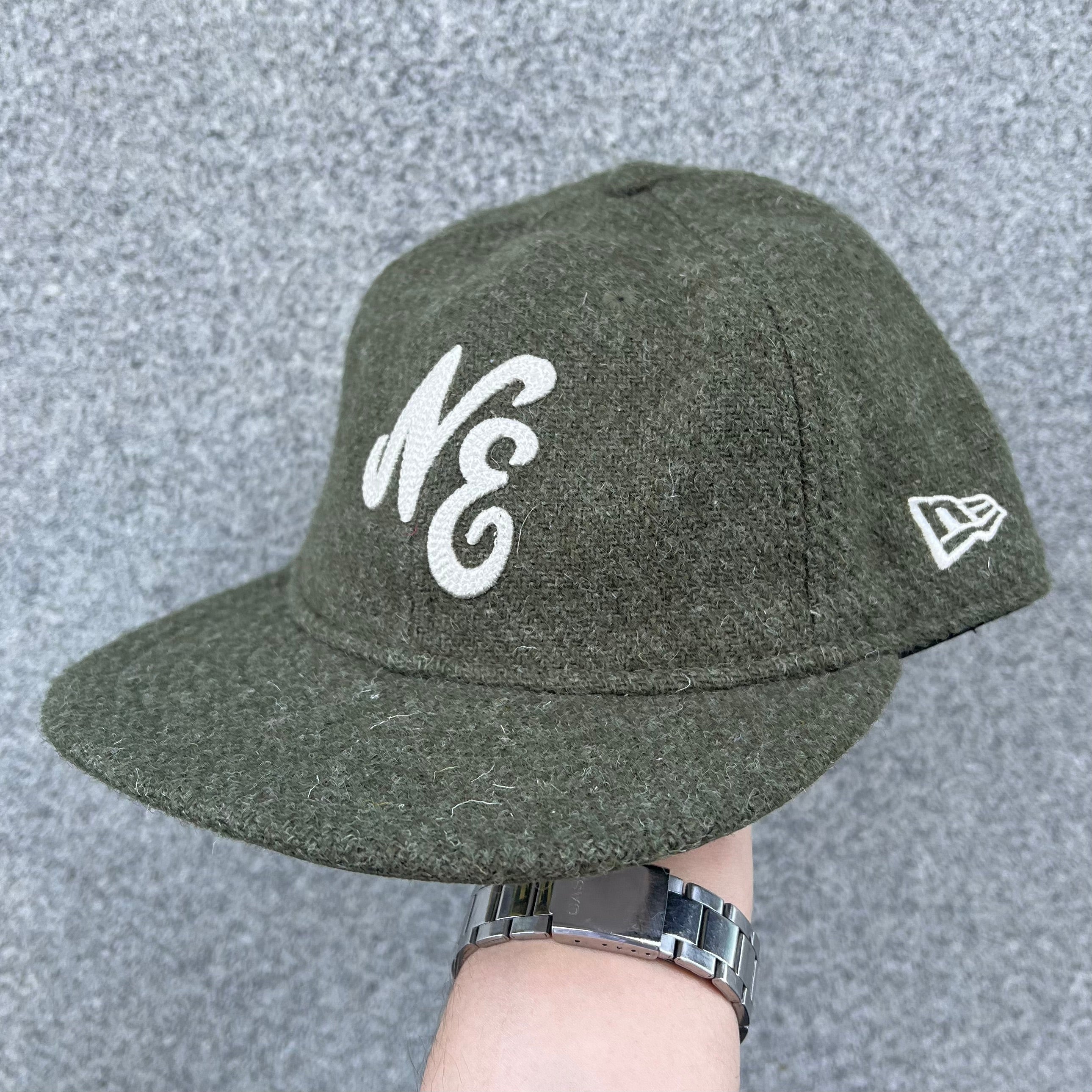 New Era Logo Harris Tweed Relaxed Heritage Green Fitted Cap
