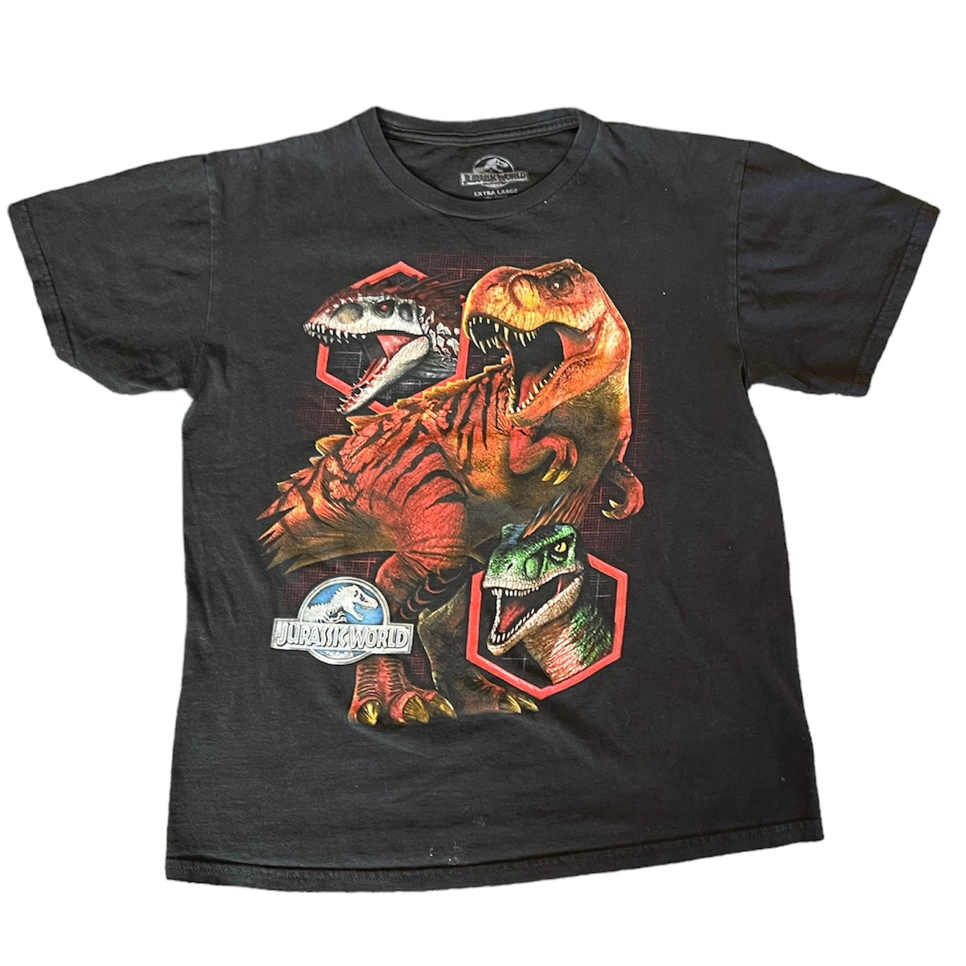 Jurassic World T-Rex Black Tshirt