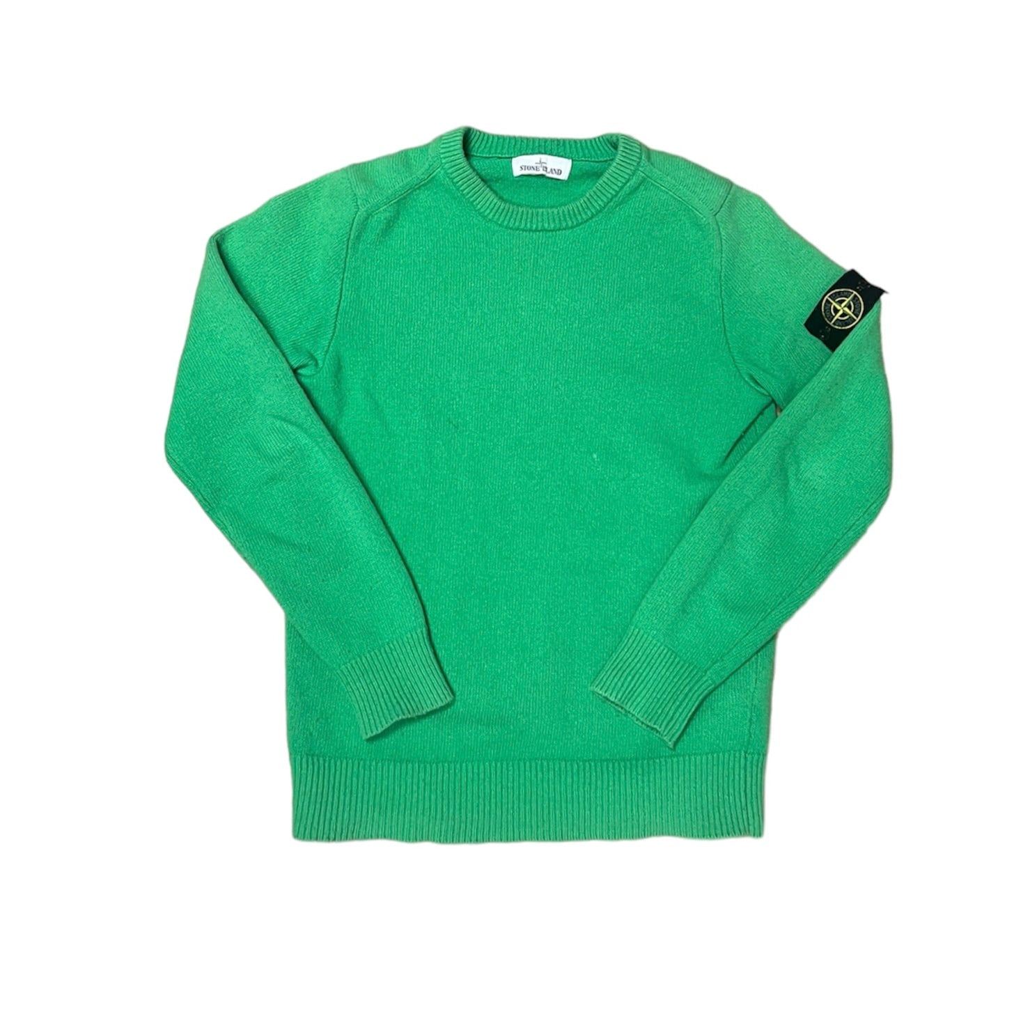 Stone Island Green Knitted Sweatshirt