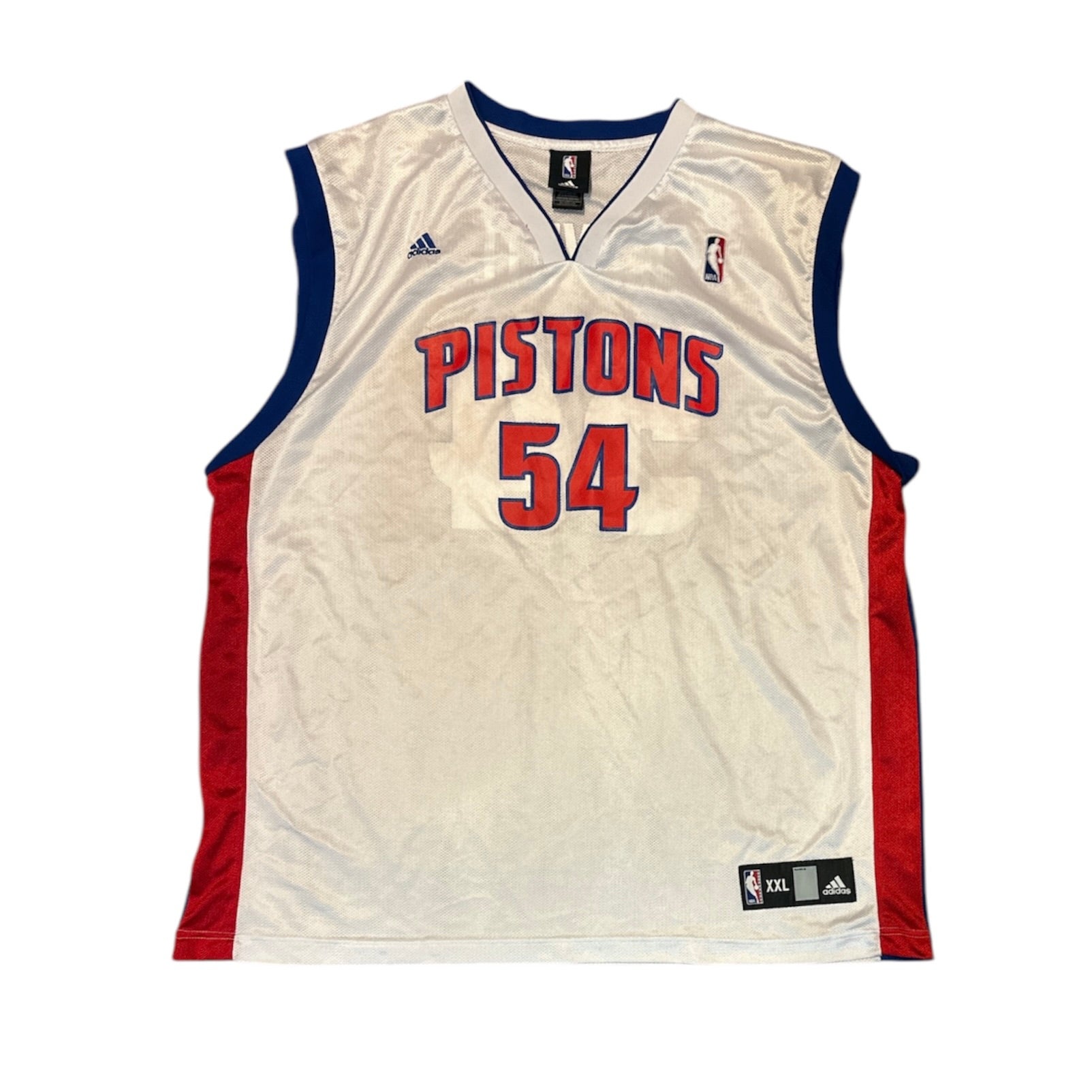 Adidas Detroit Pistons Maxiell #54 White Basketball Jersey