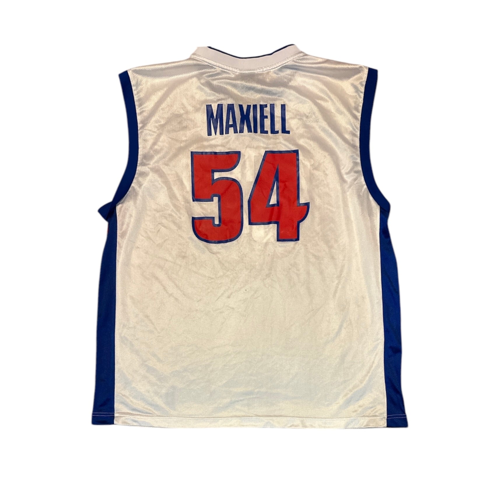 Adidas Detroit Pistons Maxiell #54 White Basketball Jersey